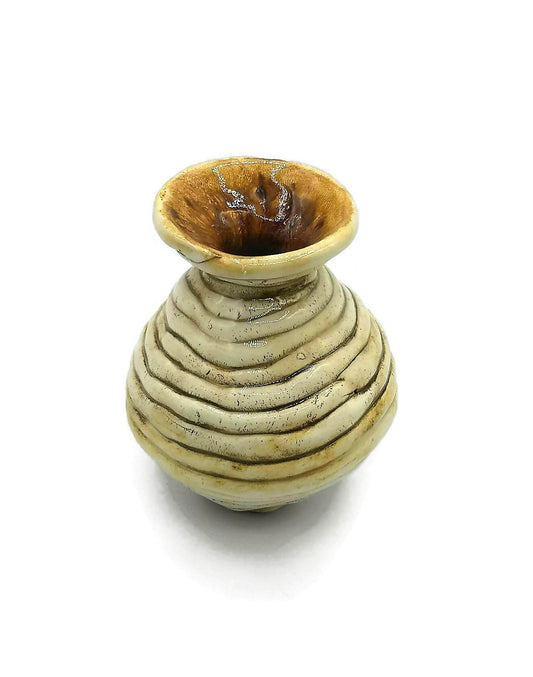 Handmade ceramic Vase, Textured Pottery Vase with Irregular Organic Shape, Abstract Sculpture Ceramic Vessel, Home Decor Gift Idea - Ceramica Ana Rafael
