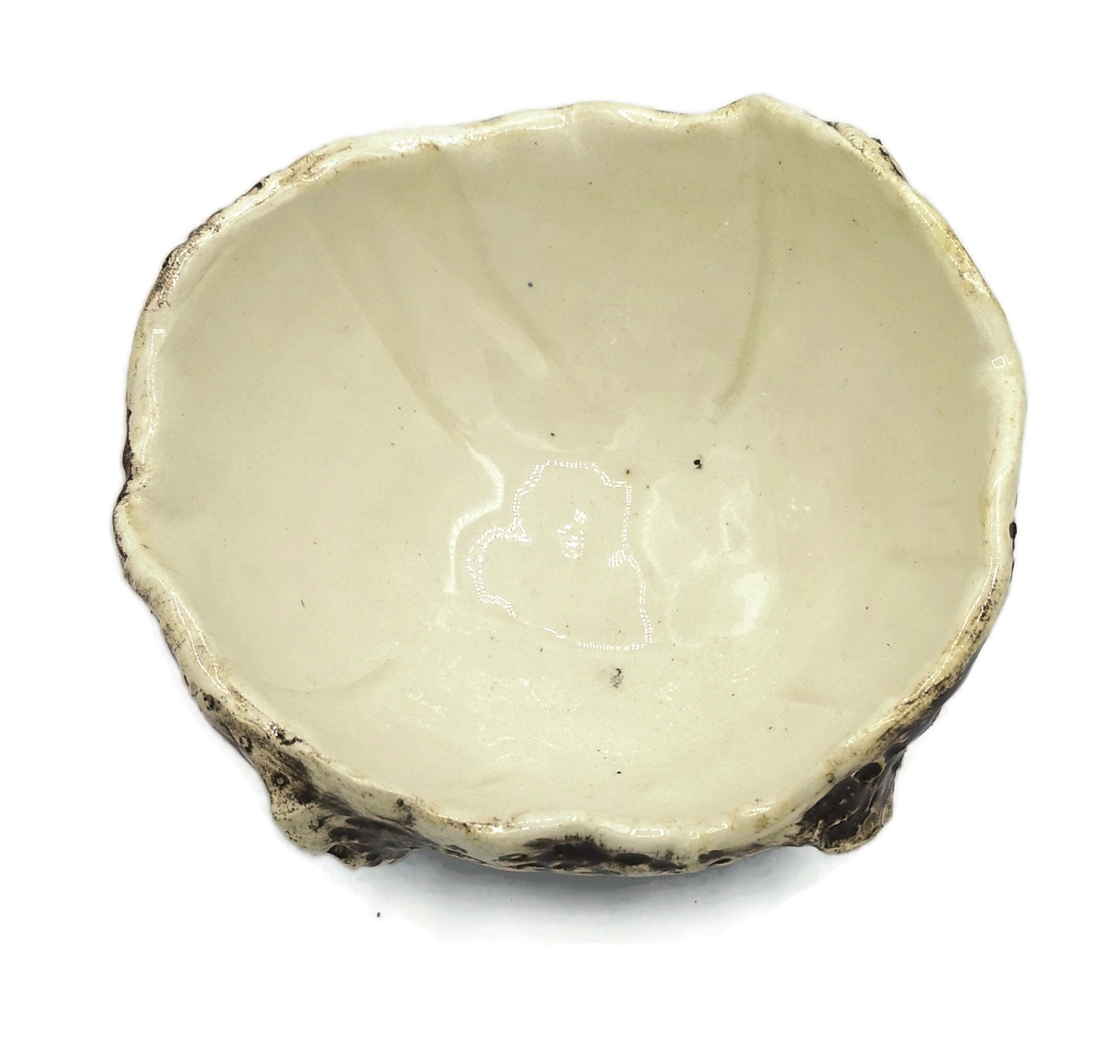 Handmade Ceramic Bowl With Organic Shape, Textured Succulent Planter Without Holes For Home Decor, Gift Idea for Women Who Have Everything - Ceramica Ana Rafael