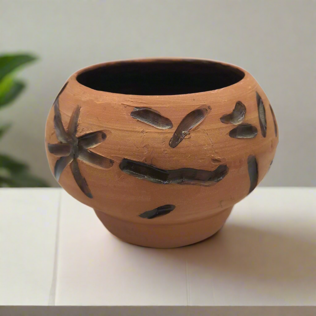 Ceramic Succulent Planter | Terracotta Cache Pot | New Home Gift