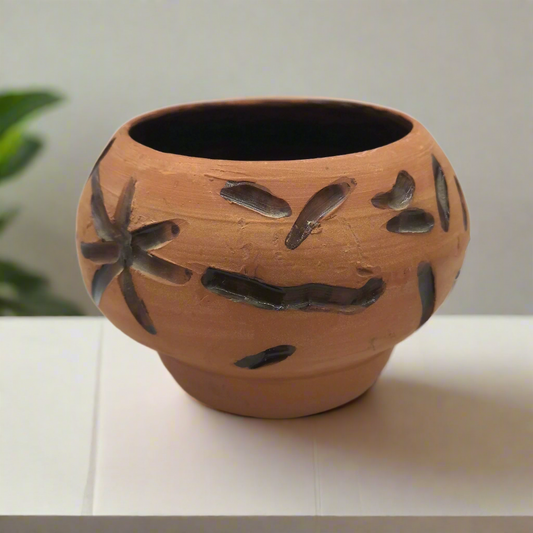 Ceramic Succulent Planter | Terracotta Cache Pot | New Home Gift