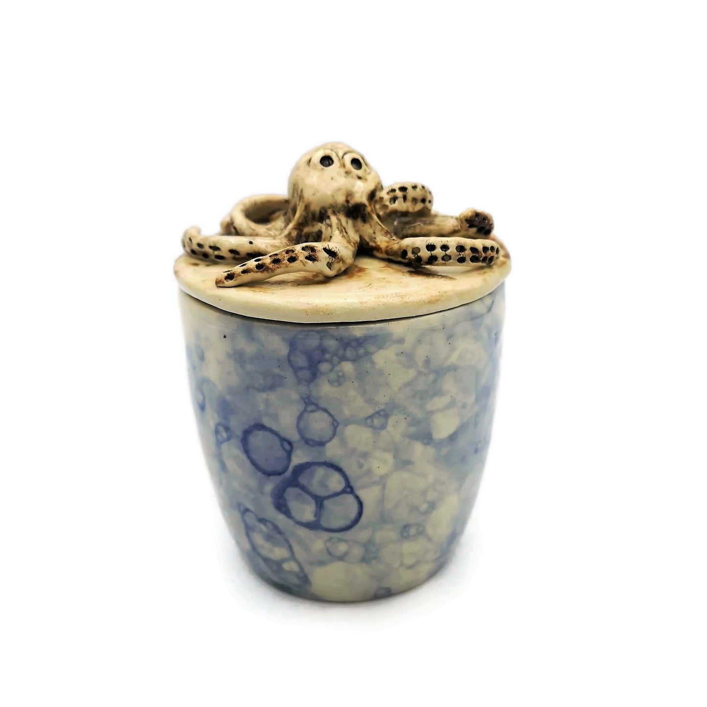 Handmade Ceramic Sugar Bowl With Lid, Modern Ceramic Jar Sugar Container, Housewarming Gift First Home Coastal Home Decor Clay Pot Salt Bowl - Ceramica Ana Rafael