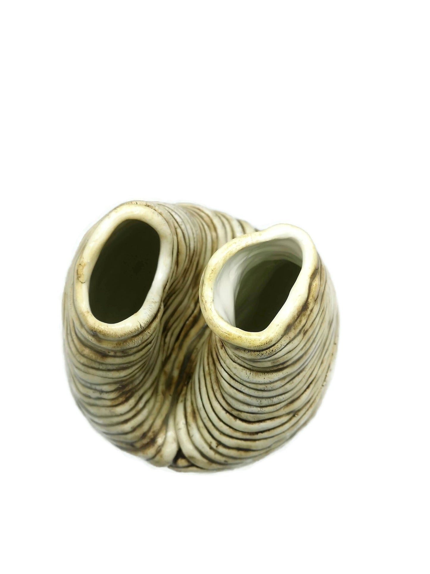 Sculptural Handmade Ceramic Vase, Pottery Vase Irregular Shape, Mom Birthday Gift, Mid Century Modern Abstract Sculpture Vessel - Ceramica Ana Rafael