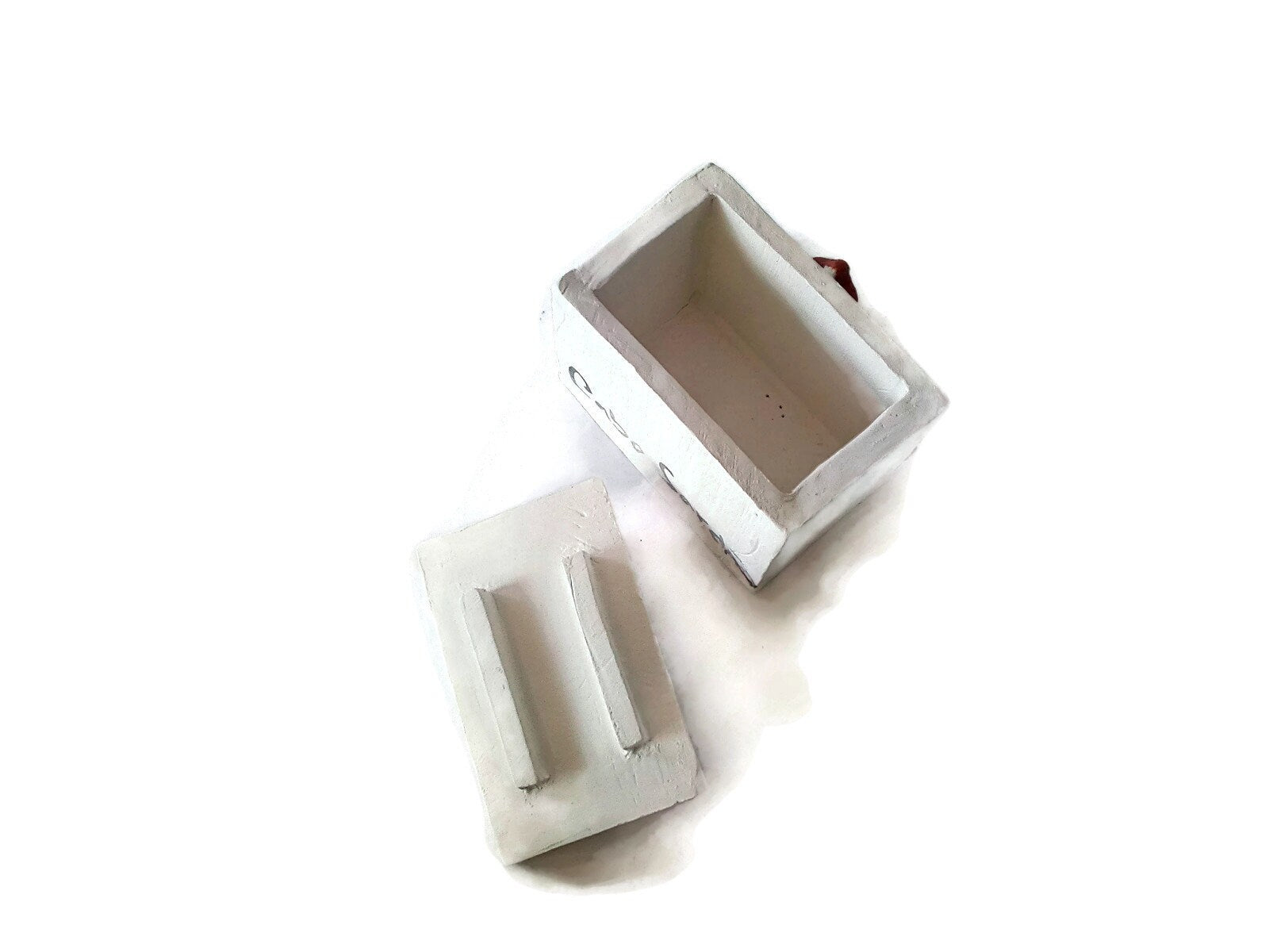 Handmade Ceramic Jewelry Box With Lid, Lighthouse Gift For Dad, Unique Small Trinket Box - Ceramica Ana Rafael