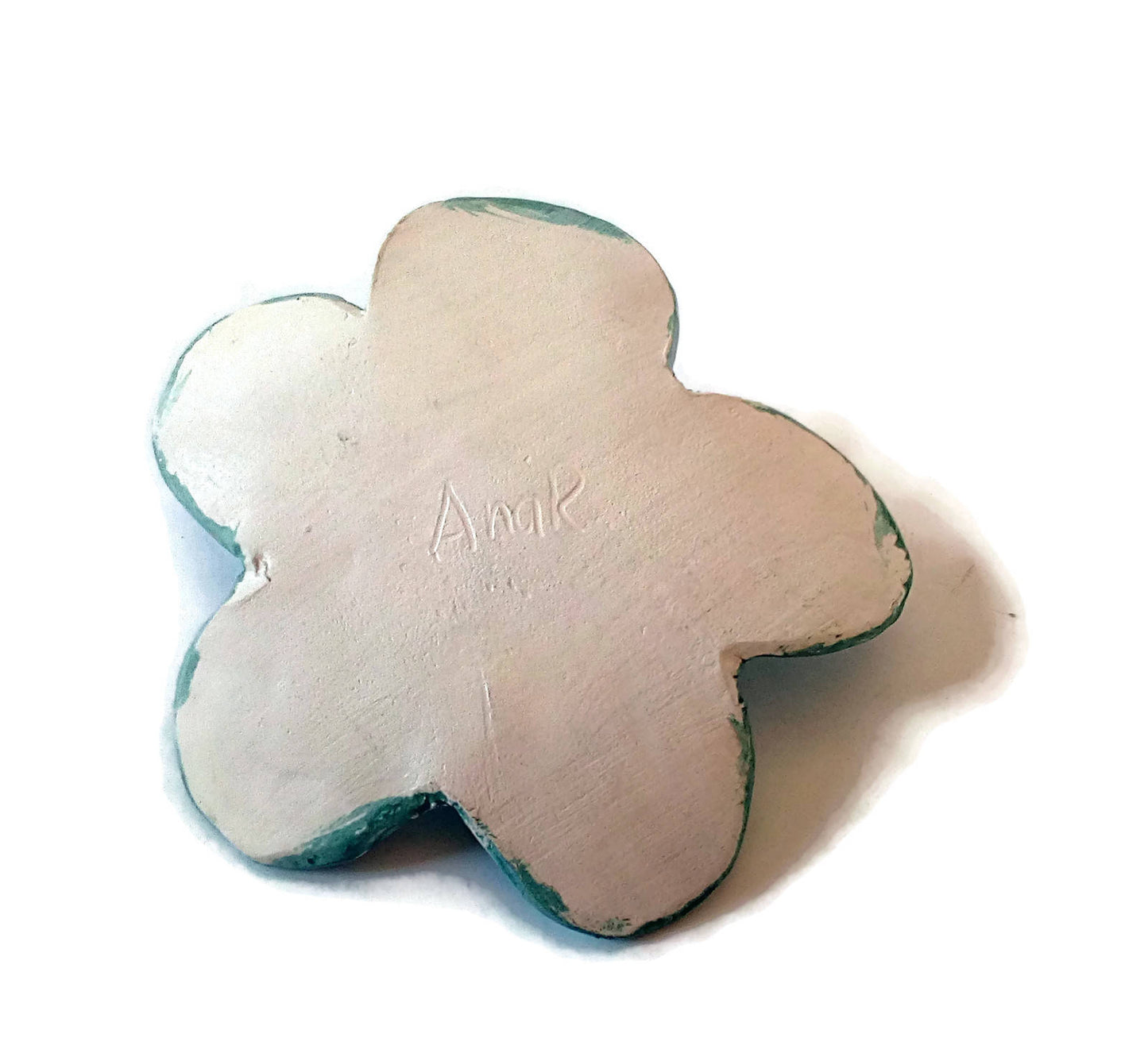 CLAY INCENSE HOLDER, Handmade Ceramic Incense Stick Holder, Flower Shaped Incense Burner, Smudge Stick Holder, Incense Ash Catcher - Ceramica Ana Rafael