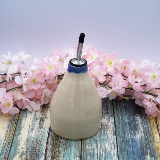 OLIVE OIL DISPENSER, Handmade Pottery Decorative Bottles, Stoneware Olive Oil Cruet, Cooking Gift, Housewarming Gift First Home - Ceramica Ana Rafael