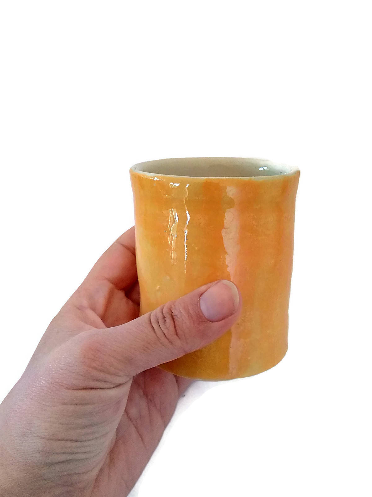 CERAMIC TUMBLER No HANDLE, Coffee Mug Handmade Pottery, Best Gifts For Him, Valentines Day Gift, Housewarming Gift First Home, Keep Cup - Ceramica Ana Rafael