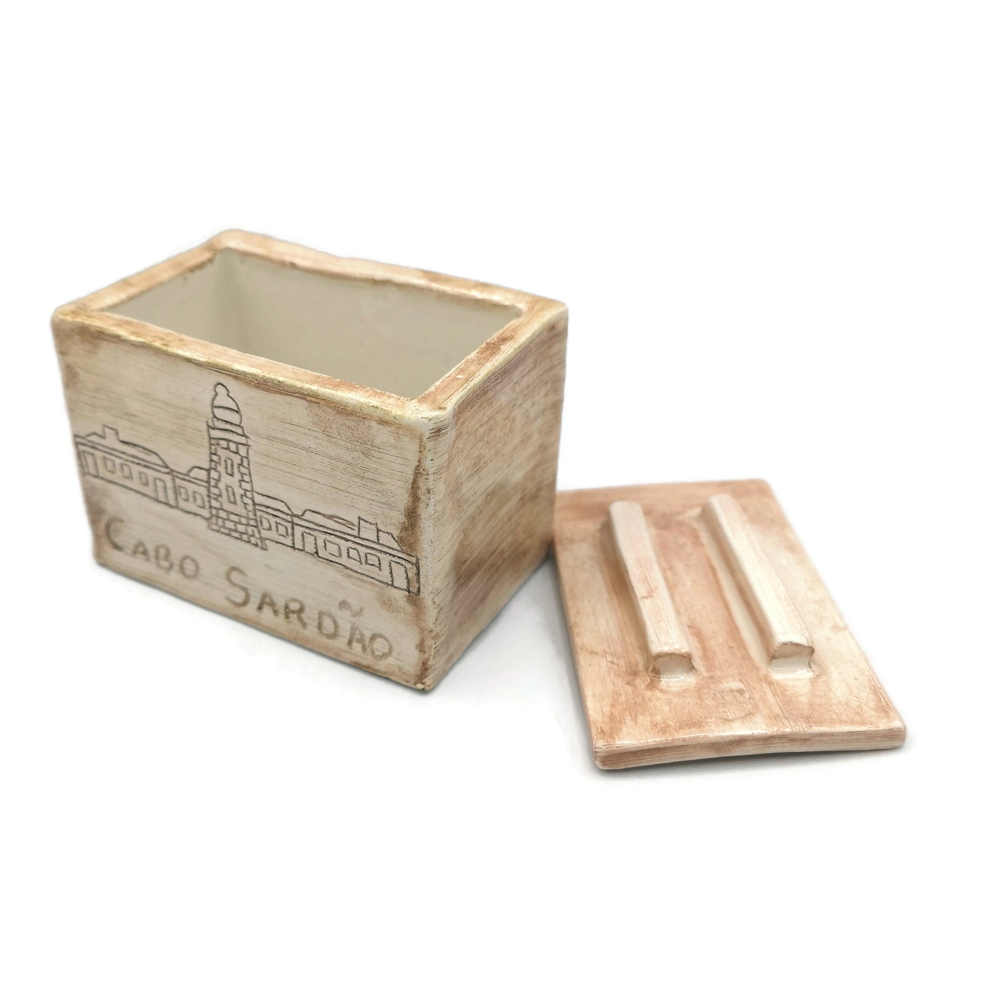 Small Jewelry Box With Lighthouse Decor for Men Christmas Gifts, Office Desk Accessories For Women, Birthday Gifts for Boyfriend - Ceramica Ana Rafael