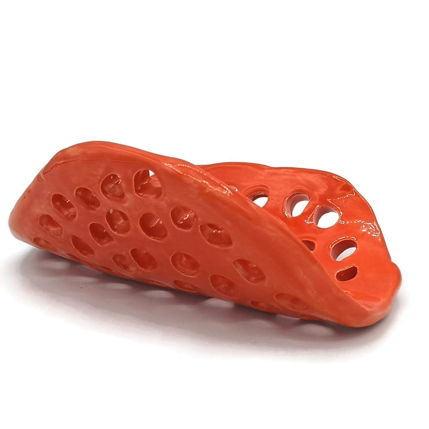 Handade Ceramic Draining Soap Holder With Holes and Organic Shape, Sponge Holder, Eco Friendly Shampoo Bar Dish Best Sustainable Gifts - Ceramica Ana Rafael