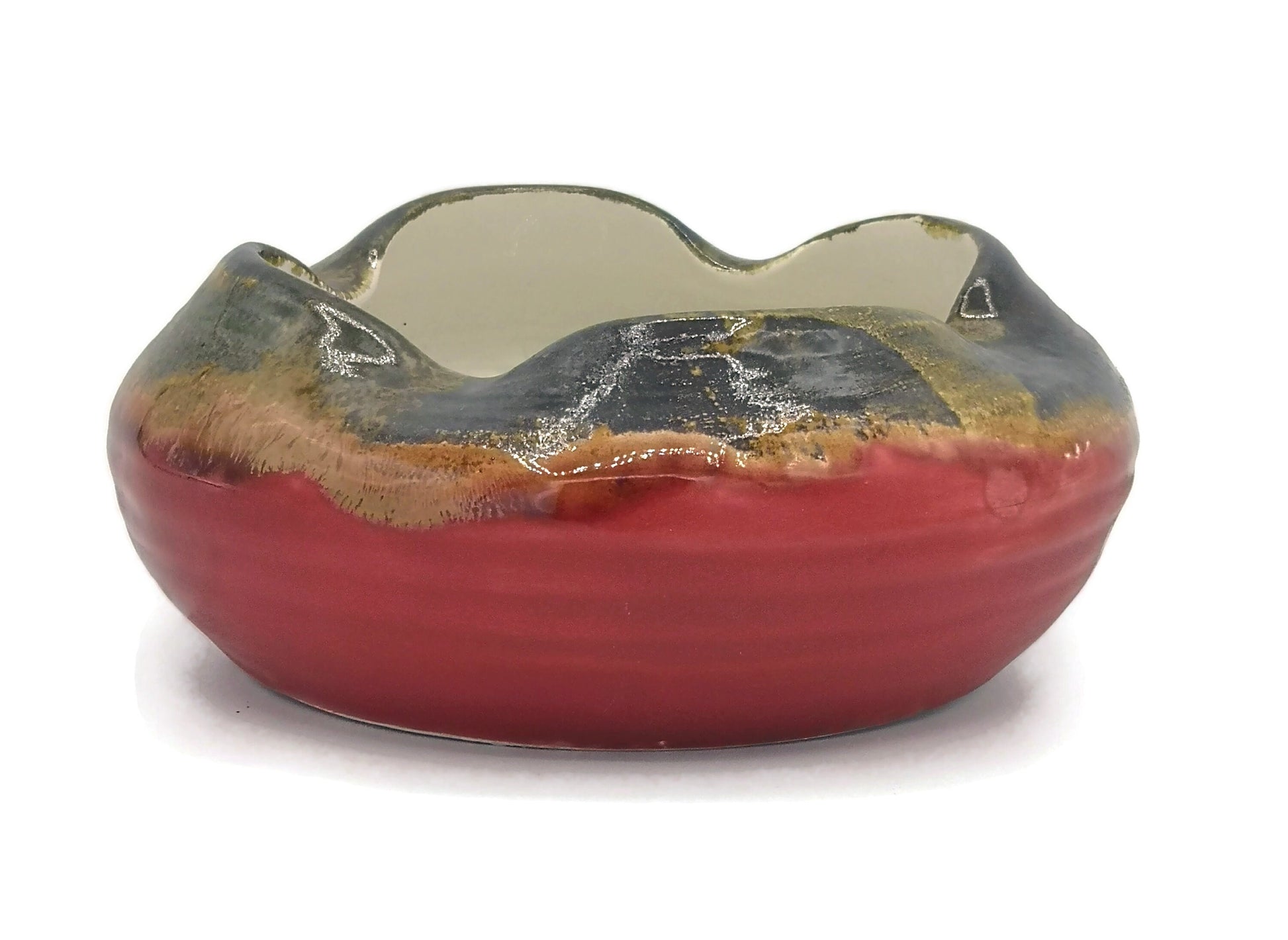 MODERN ASHTRAY, CERAMIC Ashtray, Handmade Pottery Cool Ashtray,Clay Ashtray For Fathers Day Gift - Ceramica Ana Rafael