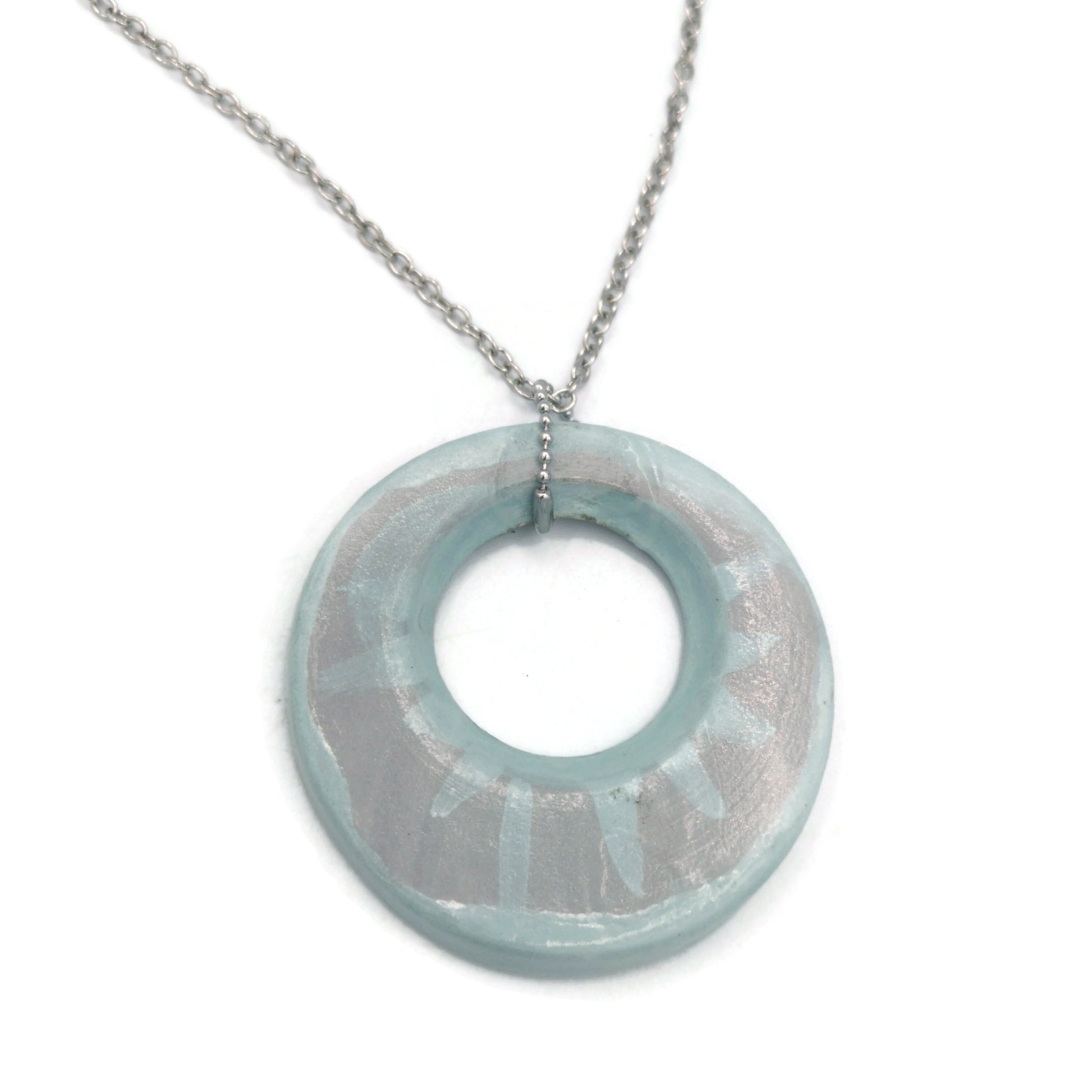 Large Statement Necklace Pendant For Women, Ceramic Jewelry, Gift For Wife, Best Gifts For Her, Mom Birthday Gift From Daughter - Ceramica Ana Rafael