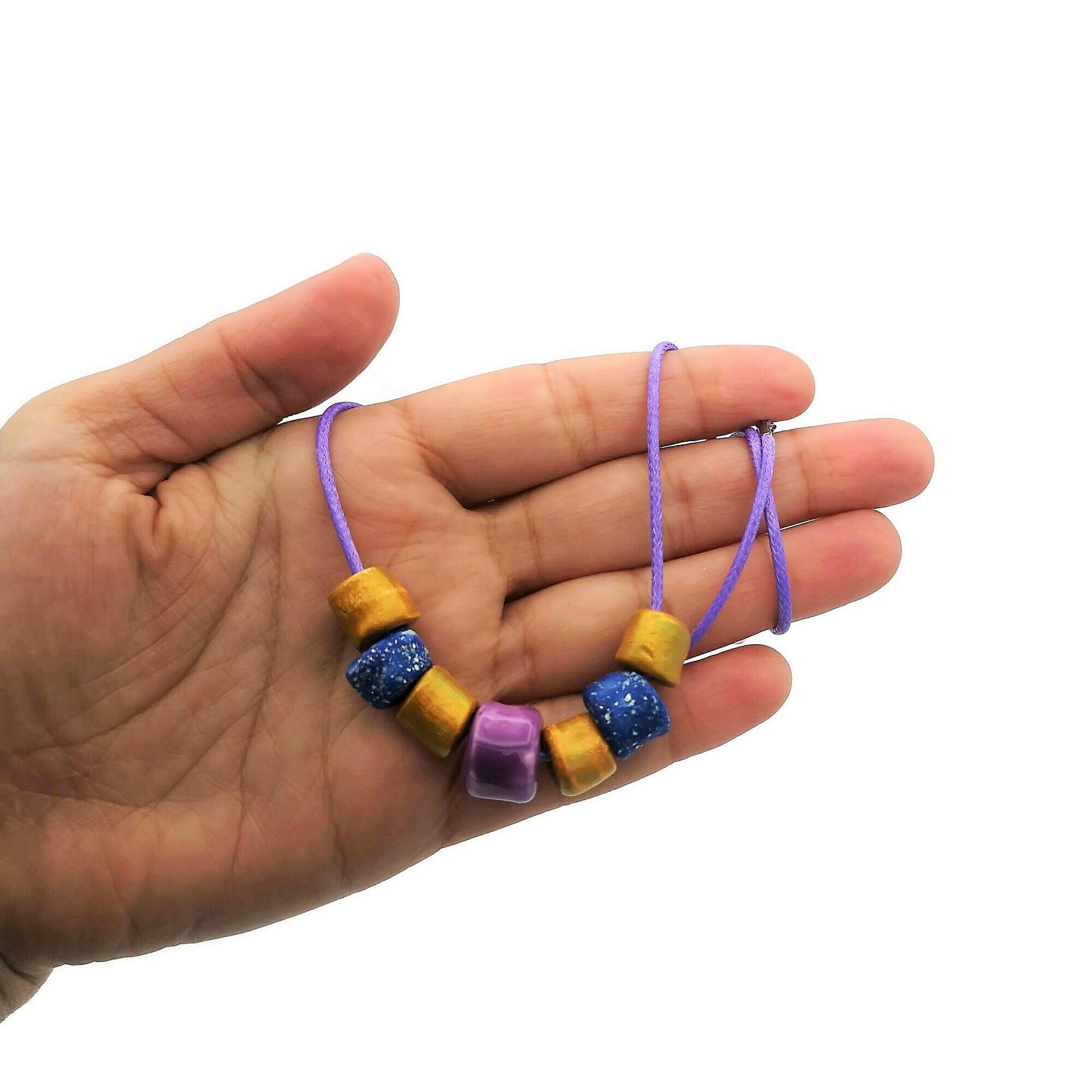 Everyday Necklace, Trendy Beaded Necklace Best Gifts For Her, Colorful Aesthetic Mothers Day Gift From Daugher, Boho Statement Necklace - Ceramica Ana Rafael