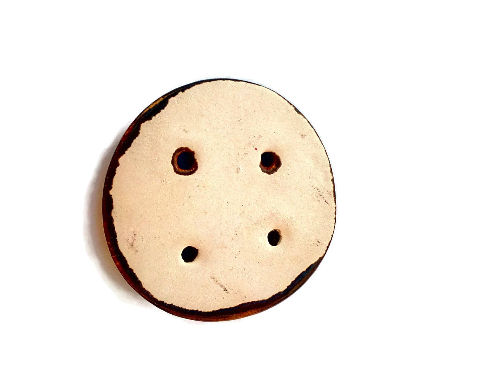 FANCY SEWING BUTTONS For Crafts With Antique Look, Extra Large Round Shaped Ceramic Buttons For Upholstery - Ceramica Ana Rafael