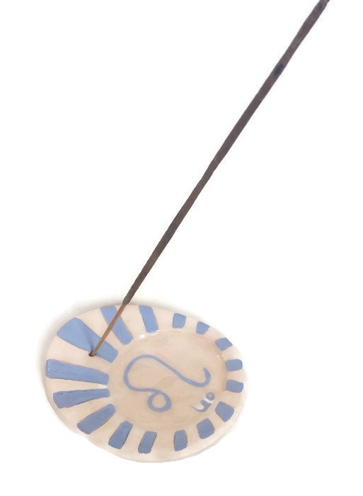 INCENSE STICK HOLDER, Leo Birthday Gift, Mothers Day Gift From Daughter, Clay Incense Holder, Cone Incense Burner, Mom Gift - Ceramica Ana Rafael