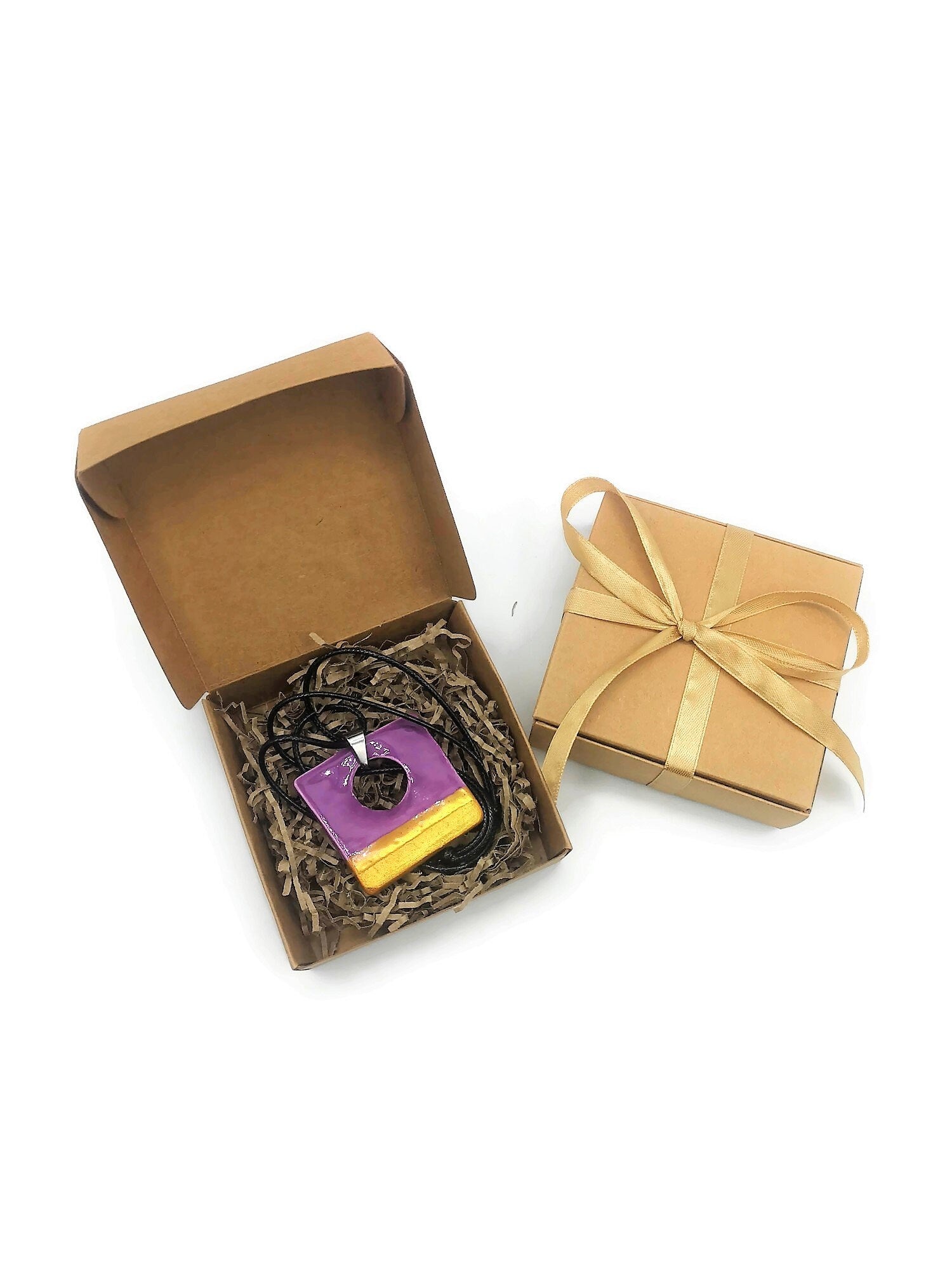 Geometric Statement Necklace Pendant for Women, Handmade Ceramic Jewelry Best Gifts For Her, Personalized Mother's Day Gift For Grandma - Ceramica Ana Rafael