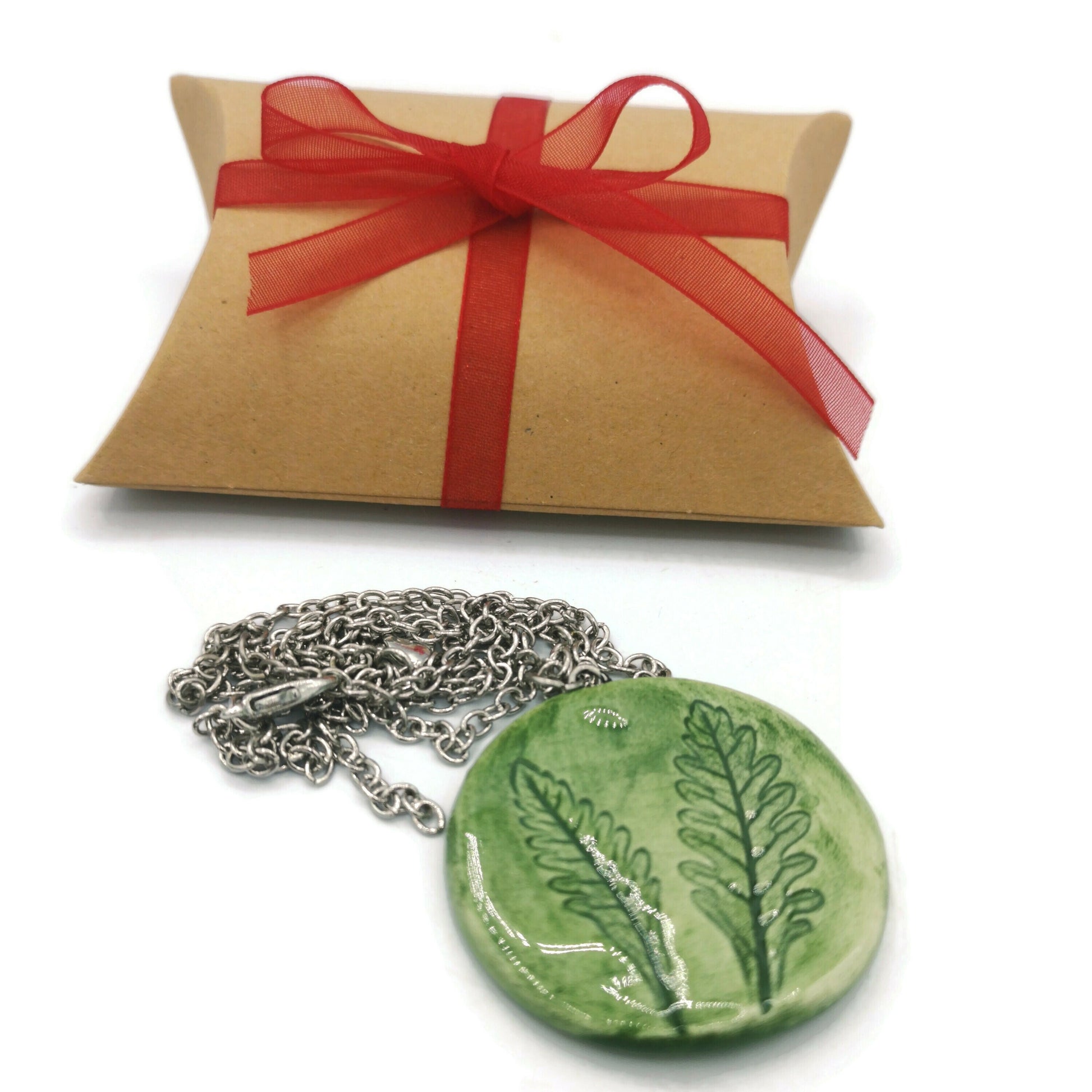 Hypoallergenic Lavender Necklace Pendant, Ceramic Jewelry Mothers Day Gift From Daughter, Best Gifts For Her, Gifts For Women - Ceramica Ana Rafael