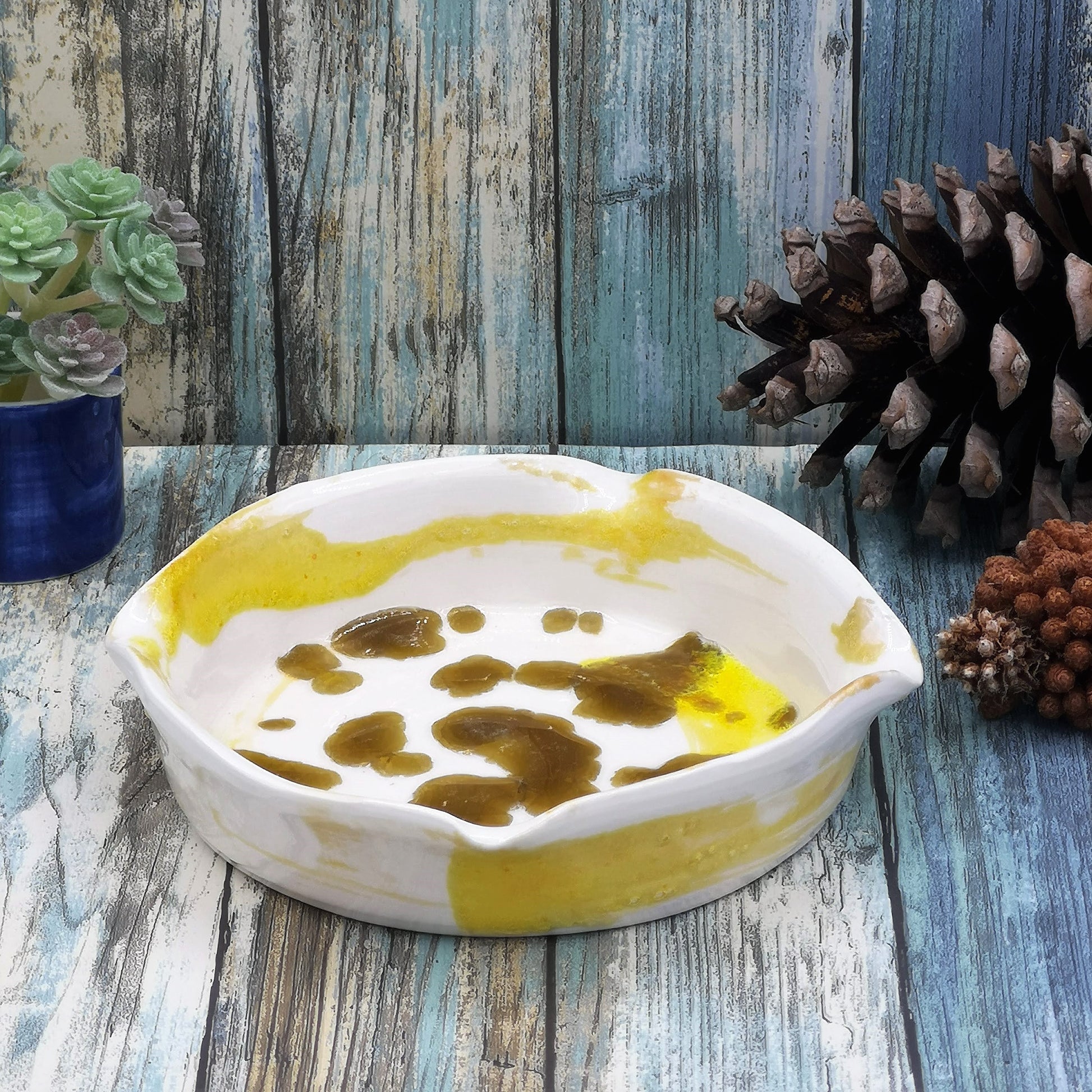 Large Cigar Ashtray, Handmade Ceramic Ashtray, Unique Pottery Ash tray, Aesthetic Ashtray, Decorative Cool Ash Tray - Ceramica Ana Rafael