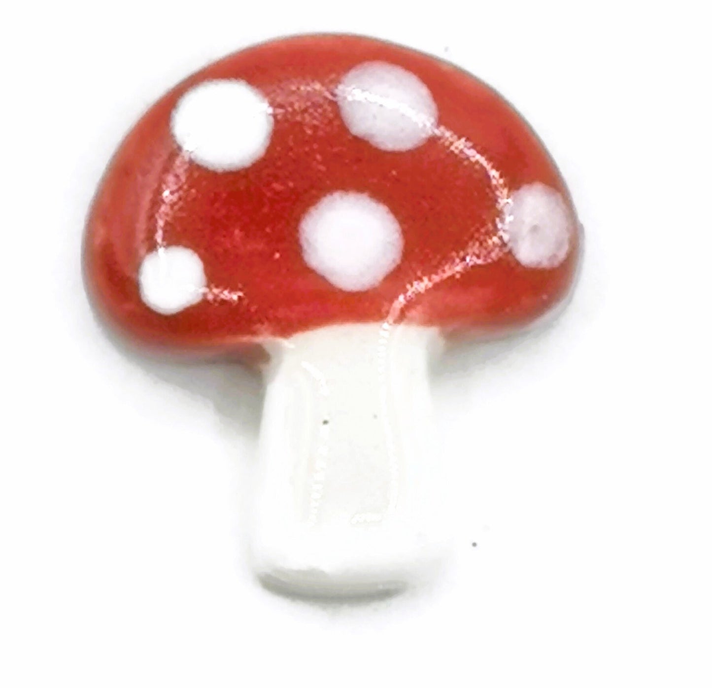 Handmade Red Mushroom Stud Earrings For Women, Clay Designer Earrings, Stocking Stuffer For Teen Girl, Ceramic Jewelry Best Gifts For Her - Ceramica Ana Rafael