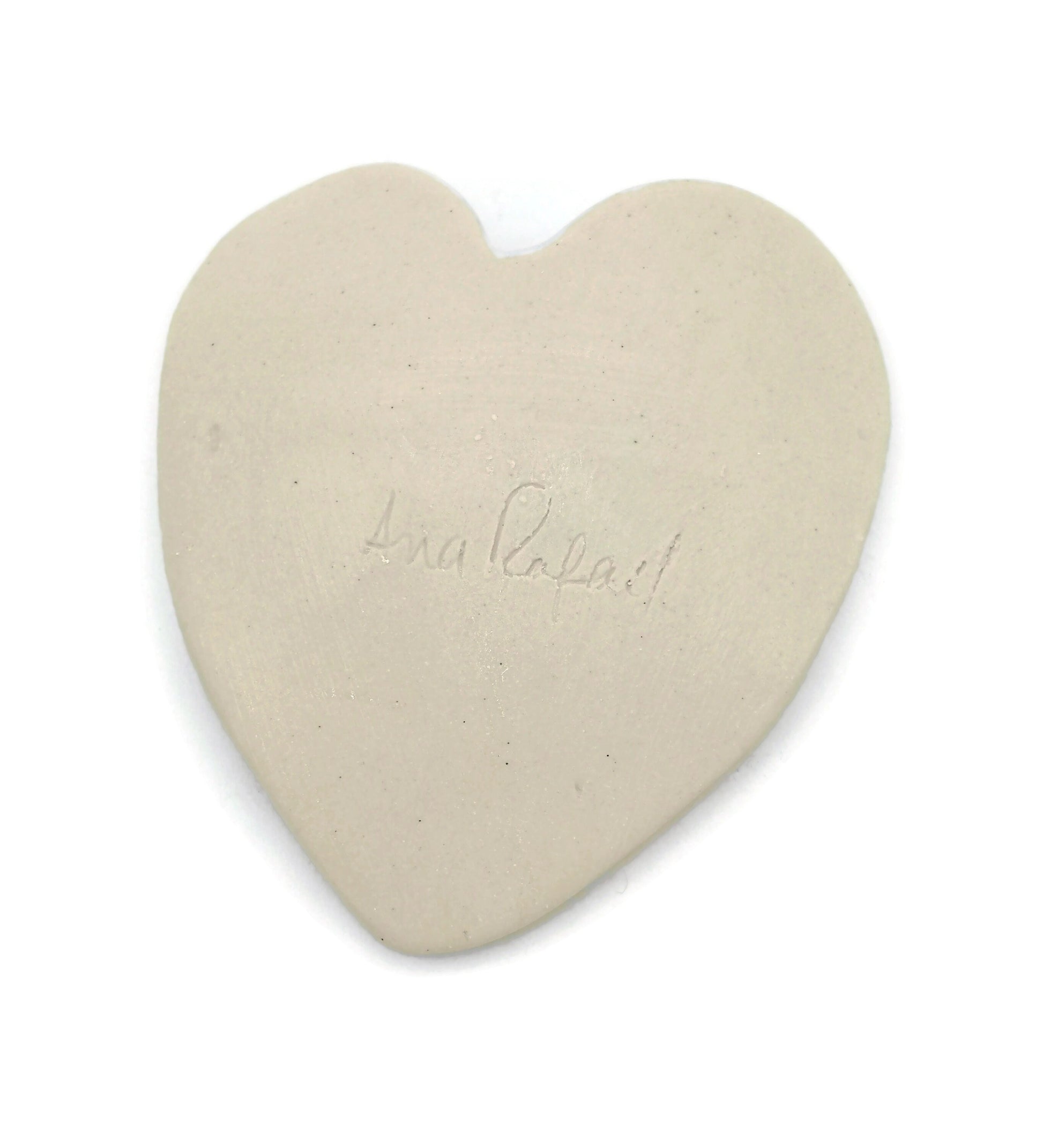 Handmade Ceramic Heart Plate, Trinket Tray, Ring Holder Dish, Mothers Day Gift From Daughter, New Mom Gift, Best Sellers Mom Birthday Gift - Ceramica Ana Rafael