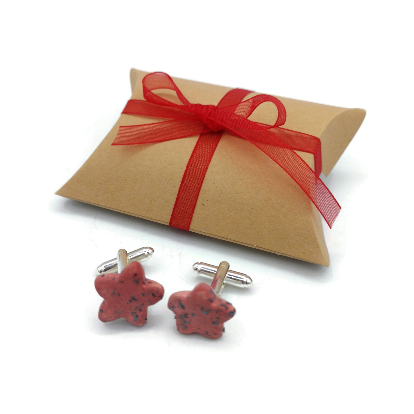 porcelain cufflinks for men, Fathers Day Gift For Boyfriend, ceramic 9th anniversary gift for husband birthday, Best Gifts For Him - Ceramica Ana Rafael