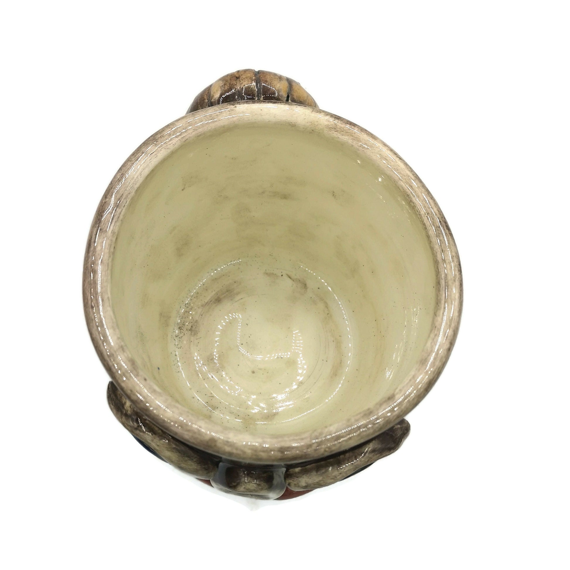 FACE PLANT POT, ceramic 9th anniversary gift for husband, face planter office desk accessories for men, Best Gifts For Him - Ceramica Ana Rafael