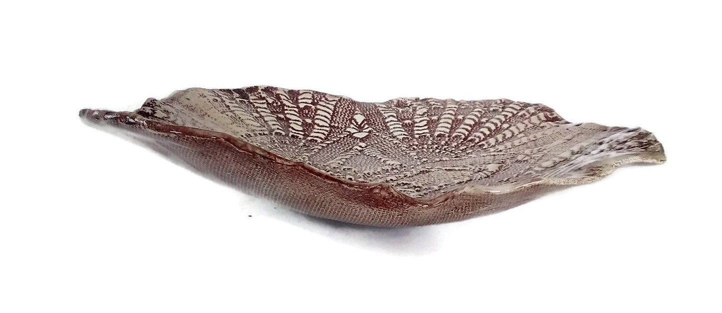 Antique Lace Decorative Ceramic Platter, Portuguese Pottery Best Gifts For Her, Mom Birthday Gift From Son Best Seller Decorative Tray Decor - Ceramica Ana Rafael