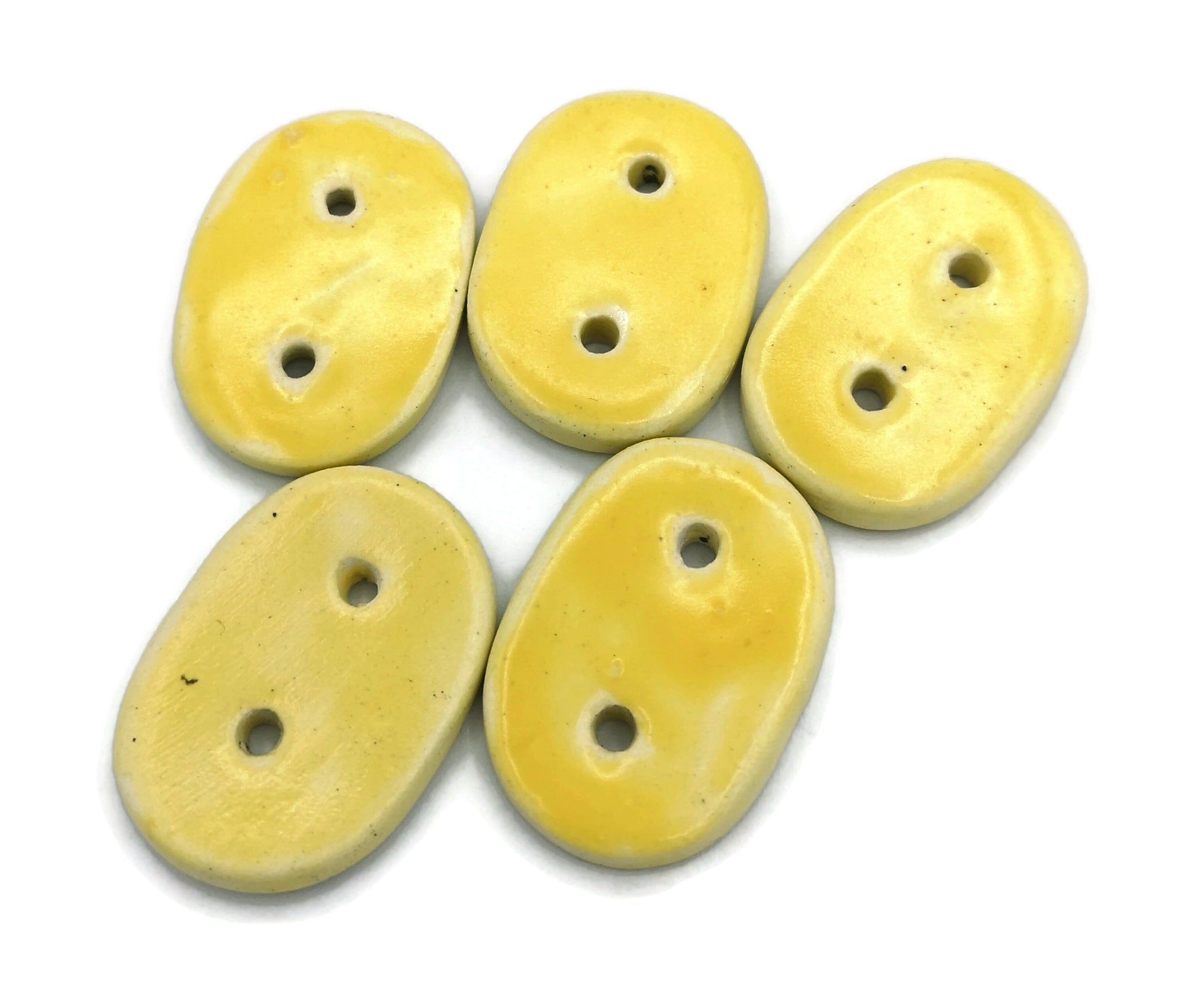 Set Of 5 Sewing Buttons For Crafts, Jewelry Making Novelty Buttons Cute, Handmade ceramic Sewing Supplies And Notions in Clay - Ceramica Ana Rafael