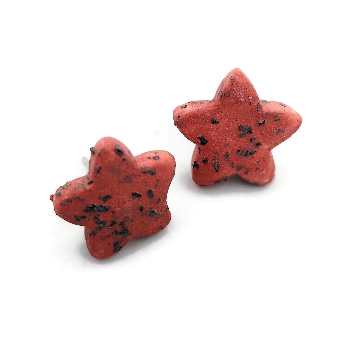 Celestial Earrings, Dainty Star Earrings, Ceramic Earrings, Small Stud Earrings Best Gifts For Her, Stocking Stuffers Teen Girl Gifts - Ceramica Ana Rafael