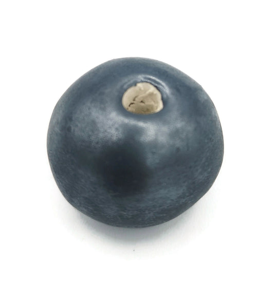 1Pc 30/25/20mm Handmade Ceramic Extra Large Macrame Beads with Large Holes 7mm- Round Clay Beads for Unique Jewelry Making - Bubblegum Style - Ceramica Ana Rafael