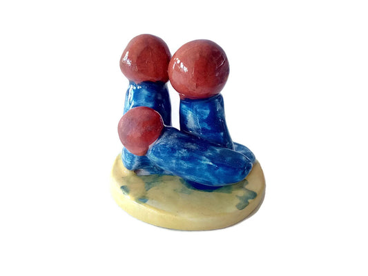 Statues Sculptures, Holy Family Ceramic Sculpture, Handmade Pottery Table Sculpture Nativity Scene Contemporary Art House Warming Gifts - Ceramica Ana Rafael