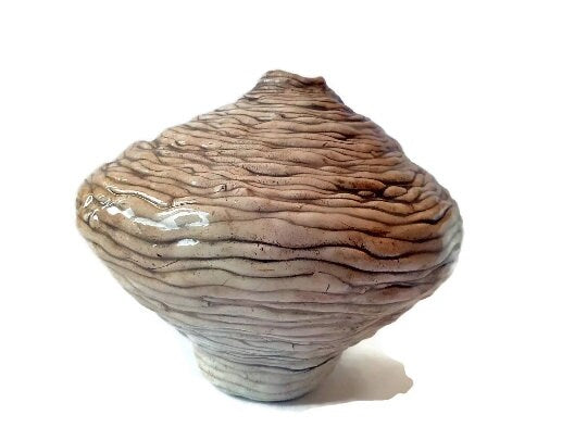 Handmade Ceramic Vase, Irregular Shape Bud Vase, Minimalist Flower Vase, Boho Vase Large Pottery Vase, Abstract Sculpture, Decorative Object - Ceramica Ana Rafael