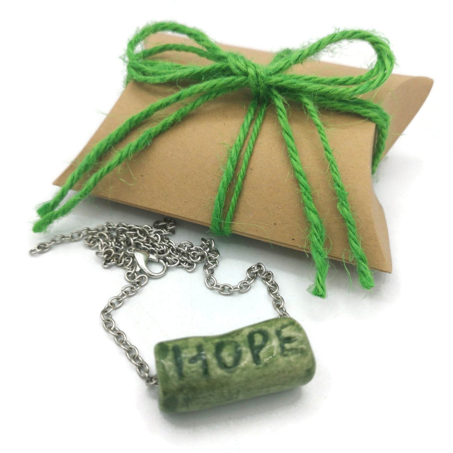 Trendy Necklace Hope Bead, Best Gifts For Her, Meaningful Aesthetic Necklace Gift For Women, Mom Birthday Gift From Daughter, Best Sellers - Ceramica Ana Rafael