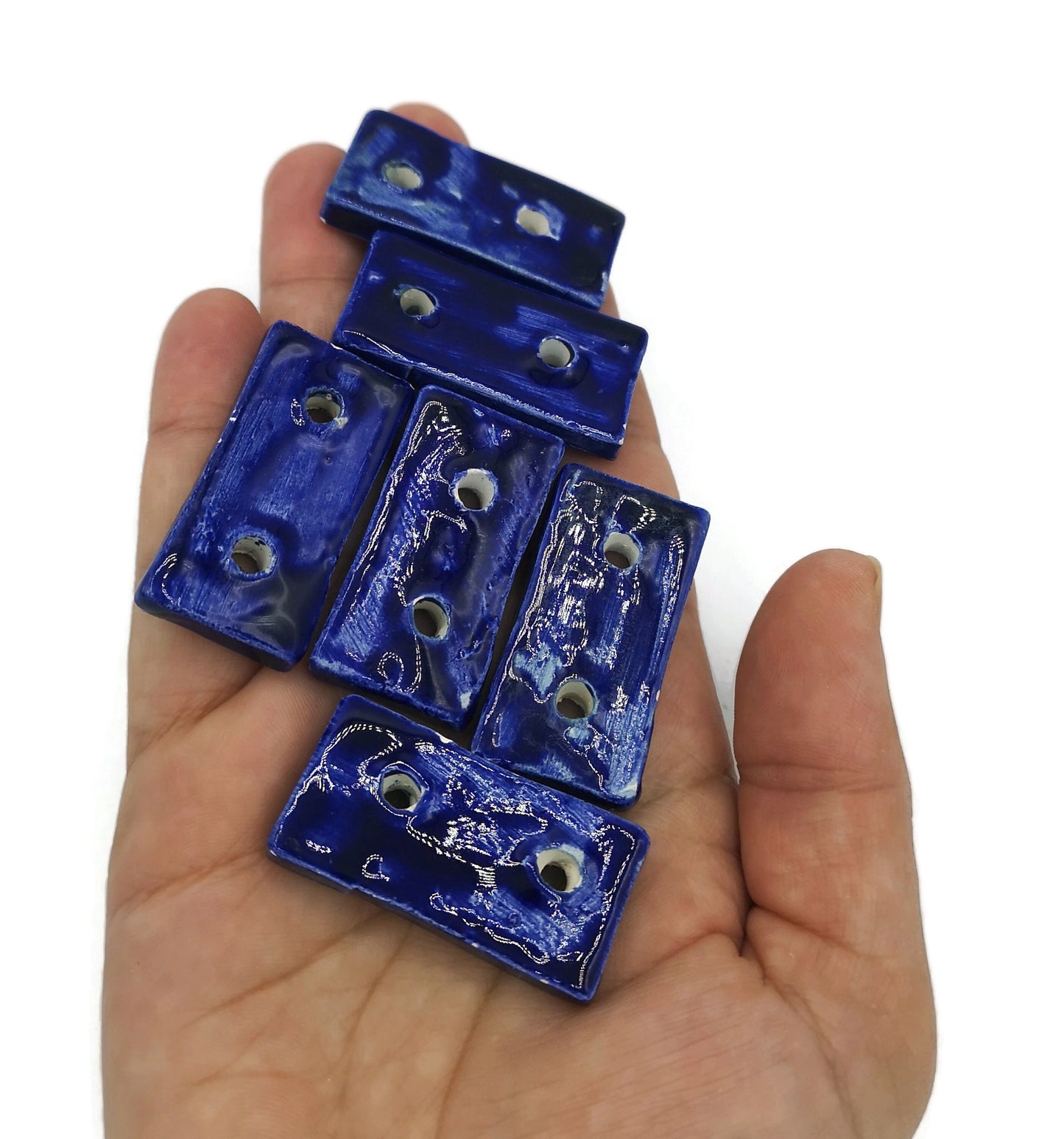 NOVELTY SEWING BUTTONS, Set of 6 Fancy Large Ceramic Button For Jacket, Blouse Or Coats - Ceramica Ana Rafael