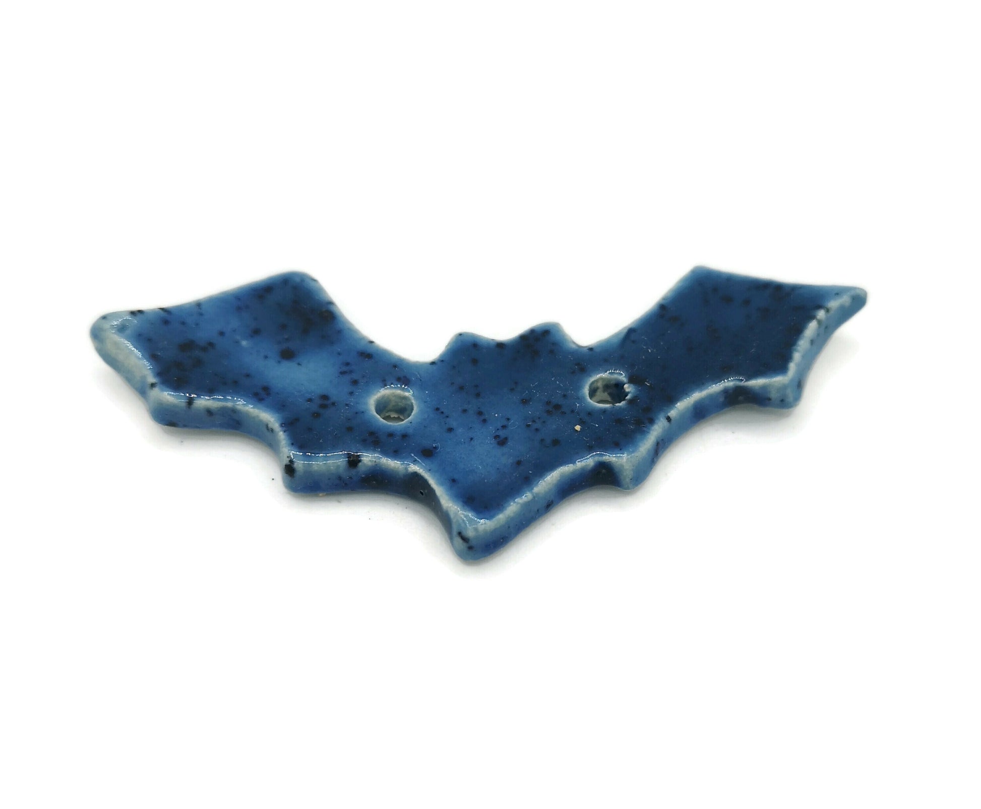 NOVELTY BUTTONS, HALLOWEEN Buttons, Set Of 3 Large Bat Sewing Buttons, Handmade Ceramics Gifts For Her, Handmade Pottery - Ceramica Ana Rafael