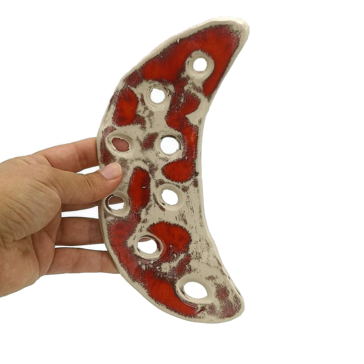 Handmade Ceramic Moon Wall Hanging, Artisan Eclectic Home Decor, Mom Birthday Gift From Daughter, Best Seling Items - Ceramica Ana Rafael