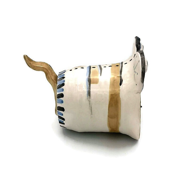 Handmade Ceramic Weird Sculpture, Clay Sculpture Art Best Gifts For Him, Modern Animal Figurine Office Desk Accessories For Men, Best Seller - Ceramica Ana Rafael