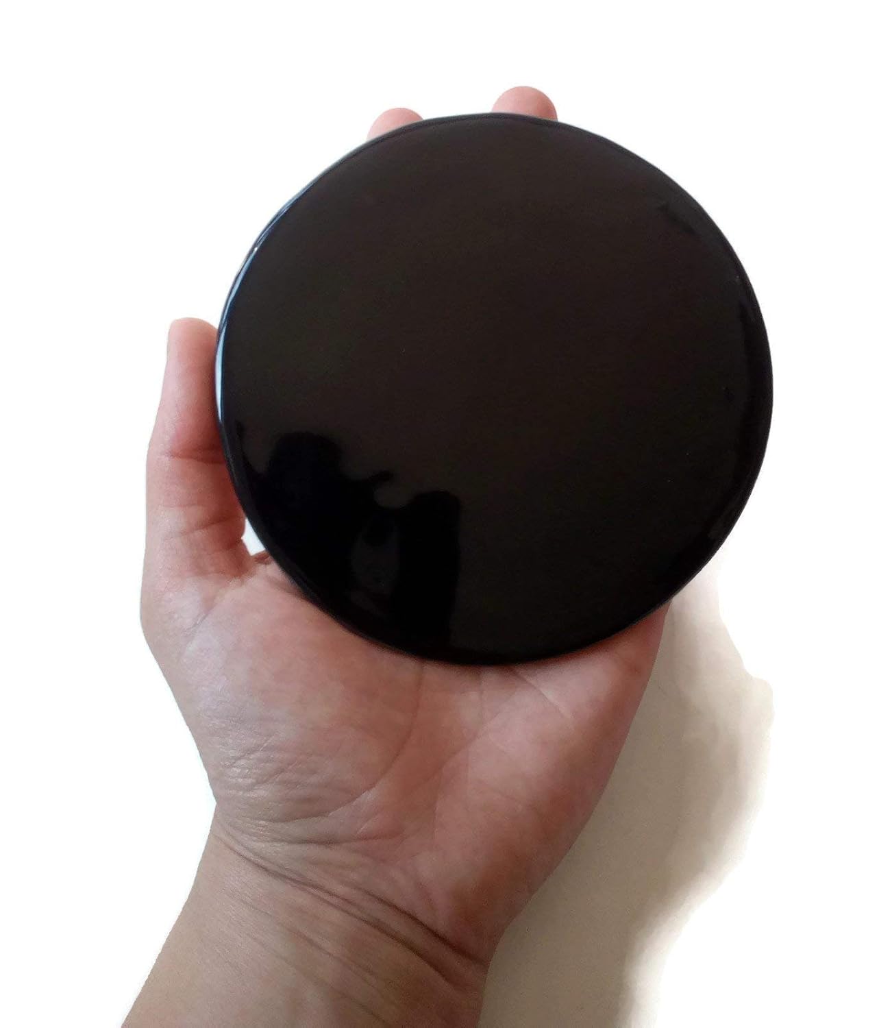 Ceramic Office Coasters – Handmade Brown Round Cup Coasters for Men