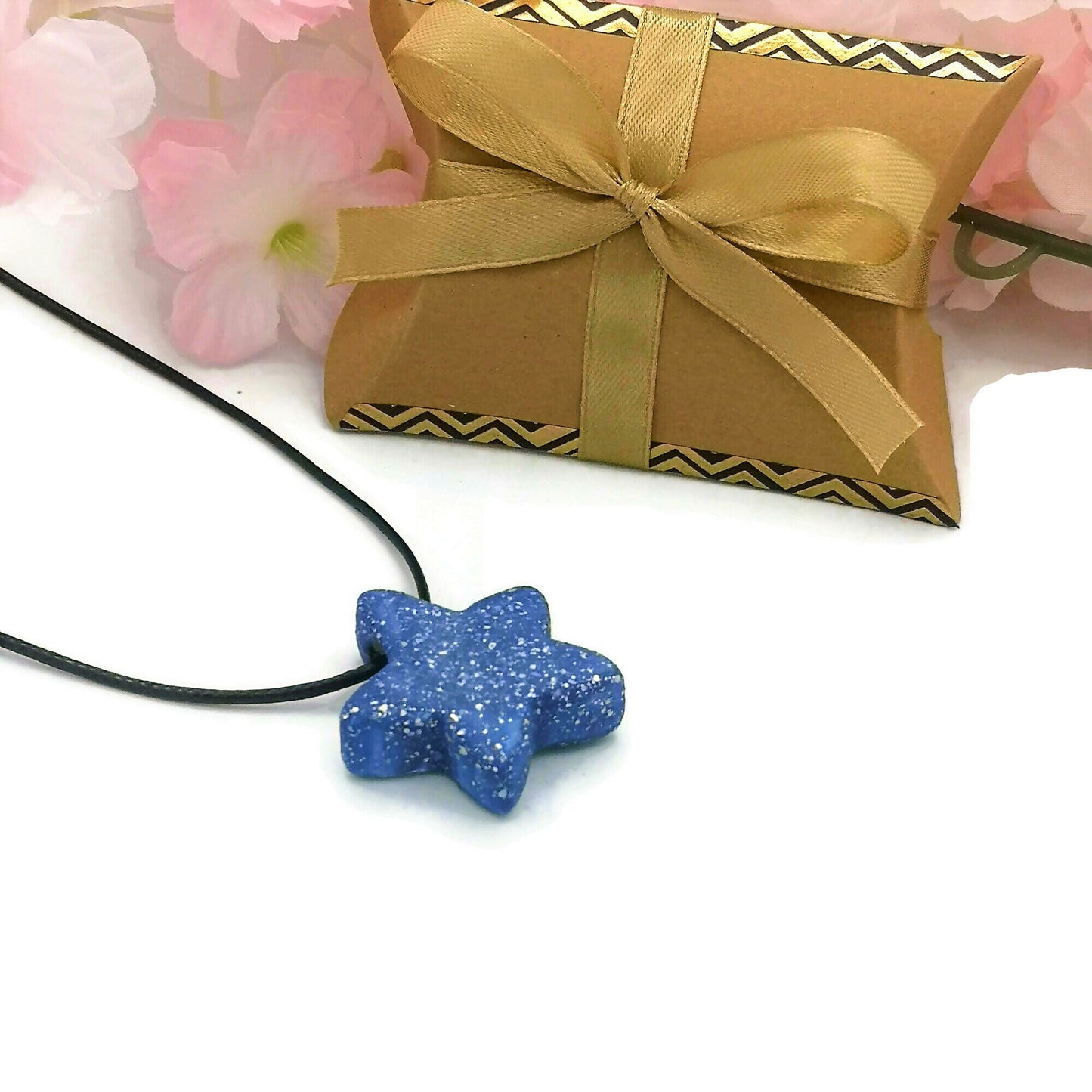 EVERYDAY NECKLACE PENDANT, Statement Star Necklace Boho Clay Necklace, Best Pendant Necklace For Her, Cute Mother Day Gift From Daughter - Ceramica Ana Rafael