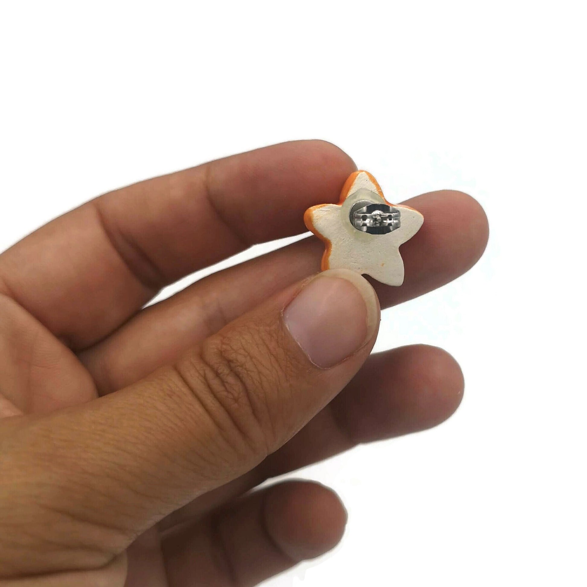 CELESTIAL EARRINGS, CLAY Stud Earrings, Designer Earrings, Star Earrings, Easter Basket Stuffer For Teen Girl, Ceramic Earrings Minimalist - Ceramica Ana Rafael