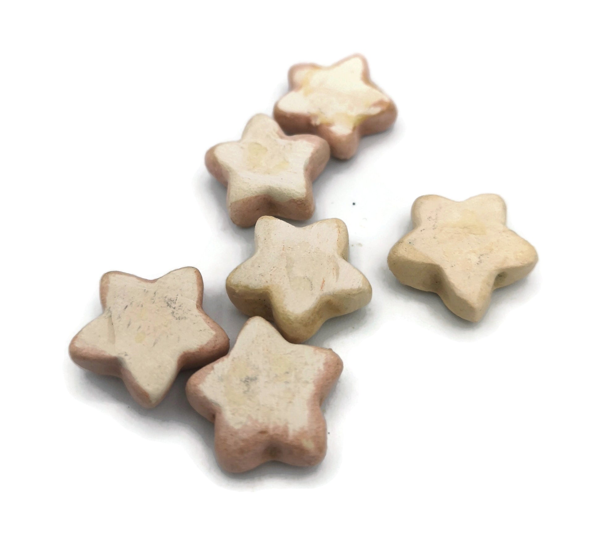 CUTE CABOCHONS, CERAMIC Jewelry Making Set of 6 Assorted 20mm Flatback Cabochon, Clay Beads Without Hole, Unique Gift For Mom - Ceramica Ana Rafael