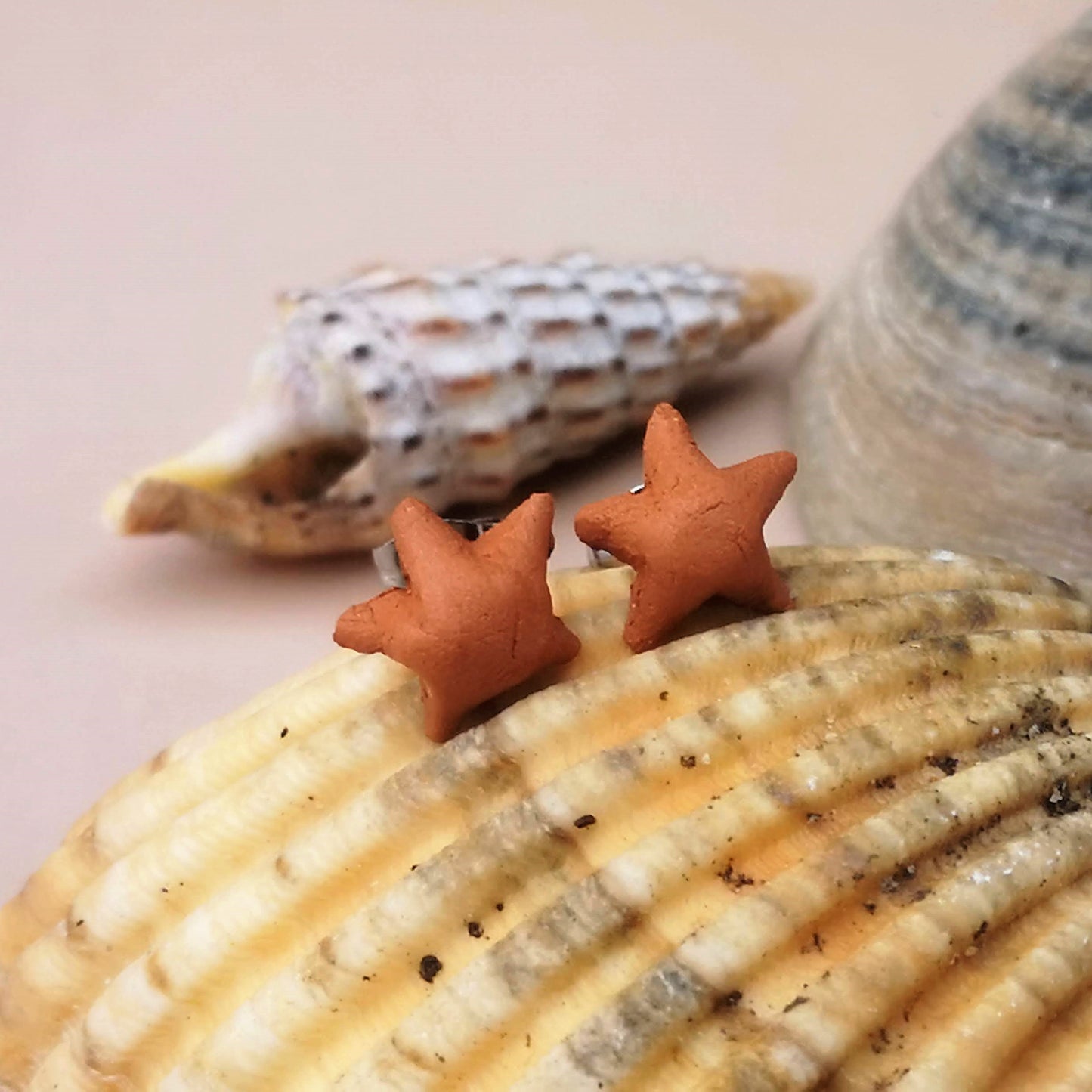 Star Stud Earrings For Women, Minimalist Novelty Cute Stud Earrings Dainty, Best Gifts For Her, Unique Starfish Earrings For Girls - Ceramica Ana Rafael