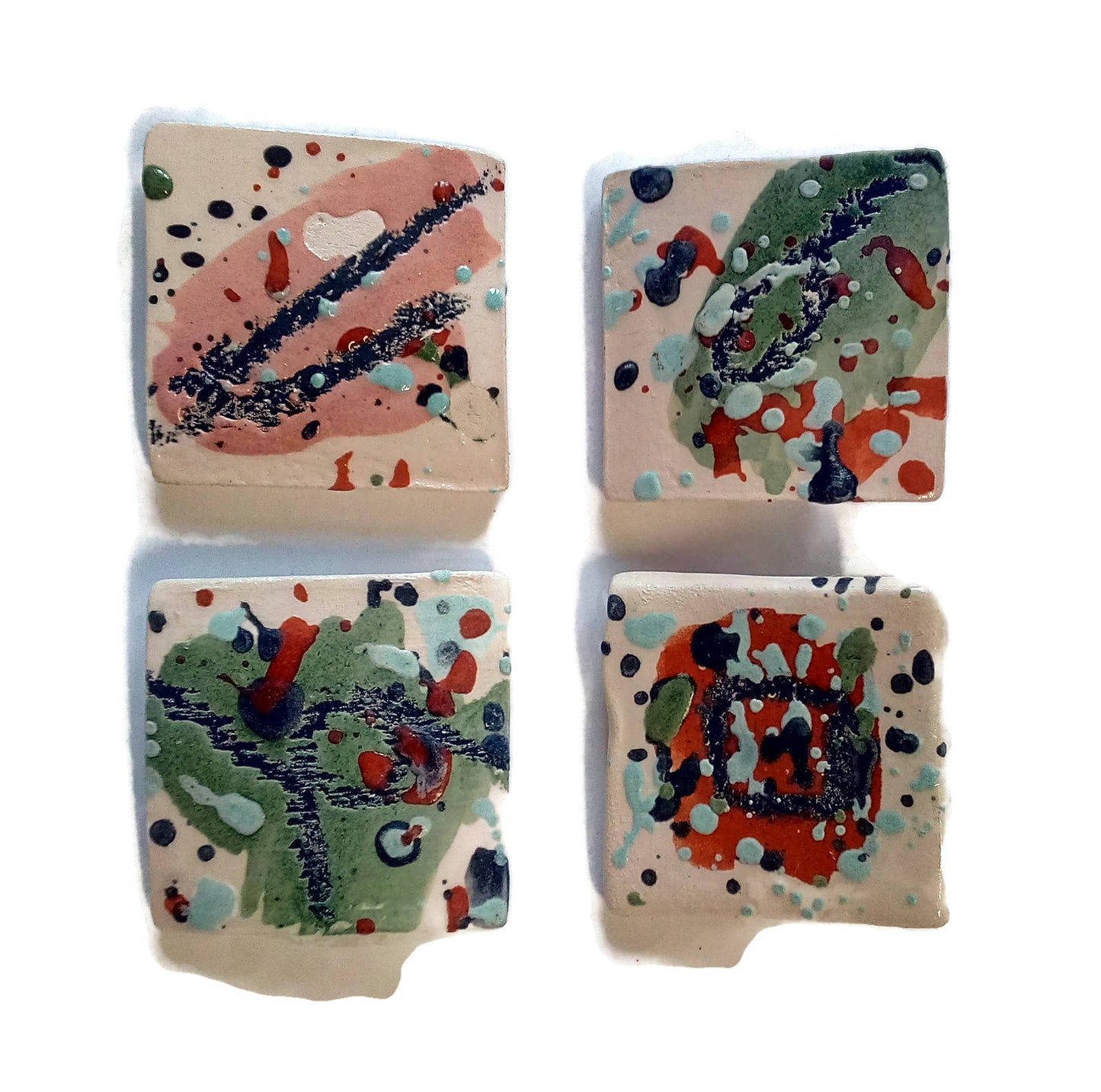 Small Abstract Ceramic Brooch For Women, Scarf Brooch, Mothers Day Gift Idea - Ceramica Ana Rafael