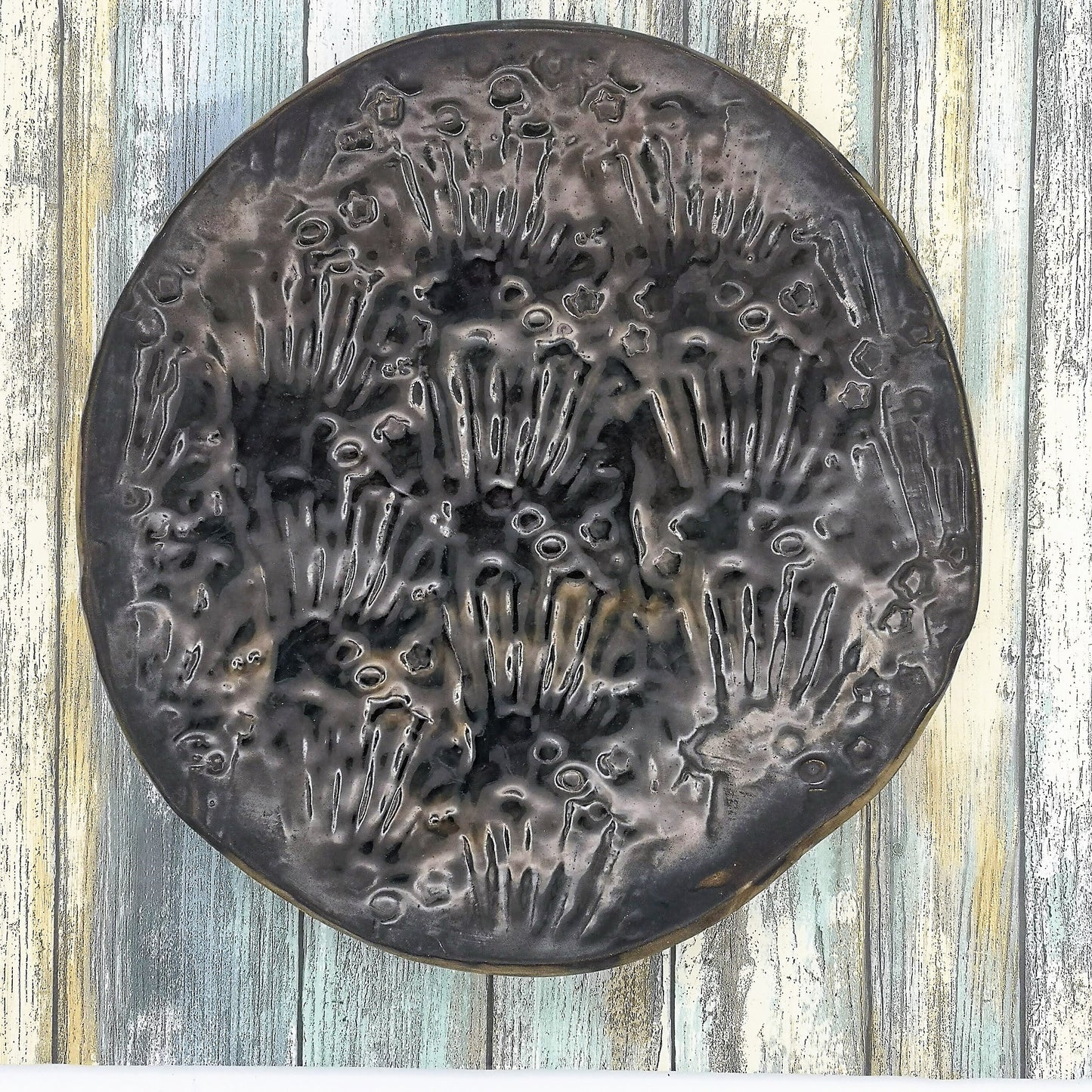 CERAMIC PLATE WALL Decor, Large Serving Plate Dining Room Decor, Unique Dinner Plate, 9th Wedding Anniverssary Gift For Couple, Mom Birthday - Ceramica Ana Rafael