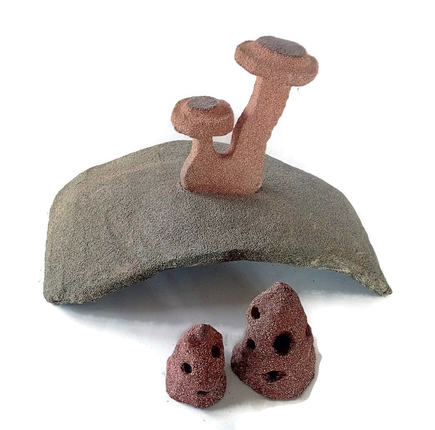 handmade ceramic mushroom sculpture, office desk accessories for men, Best Gifts For Him, mushroom lovers gift, abstract sculpture weird - Ceramica Ana Rafael
