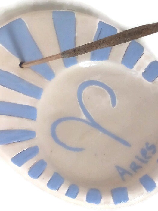CLAY INCENSE HOLDER, Aries Birthday Gift, Mothers Day Gift From Daughter, Incense Stick Holder, Cone Incense Burner, Mom Birthday Gift Best - Ceramica Ana Rafael