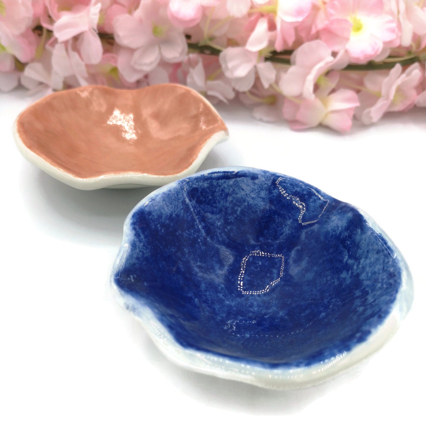 Set Of 2 Trinket Tray, Clay Trinket Dish, Best Friend Gifts For Her, Ceramic Ring Dish Mom Birthday Gift From Daughter, Small Jewelry Dish - Ceramica Ana Rafael