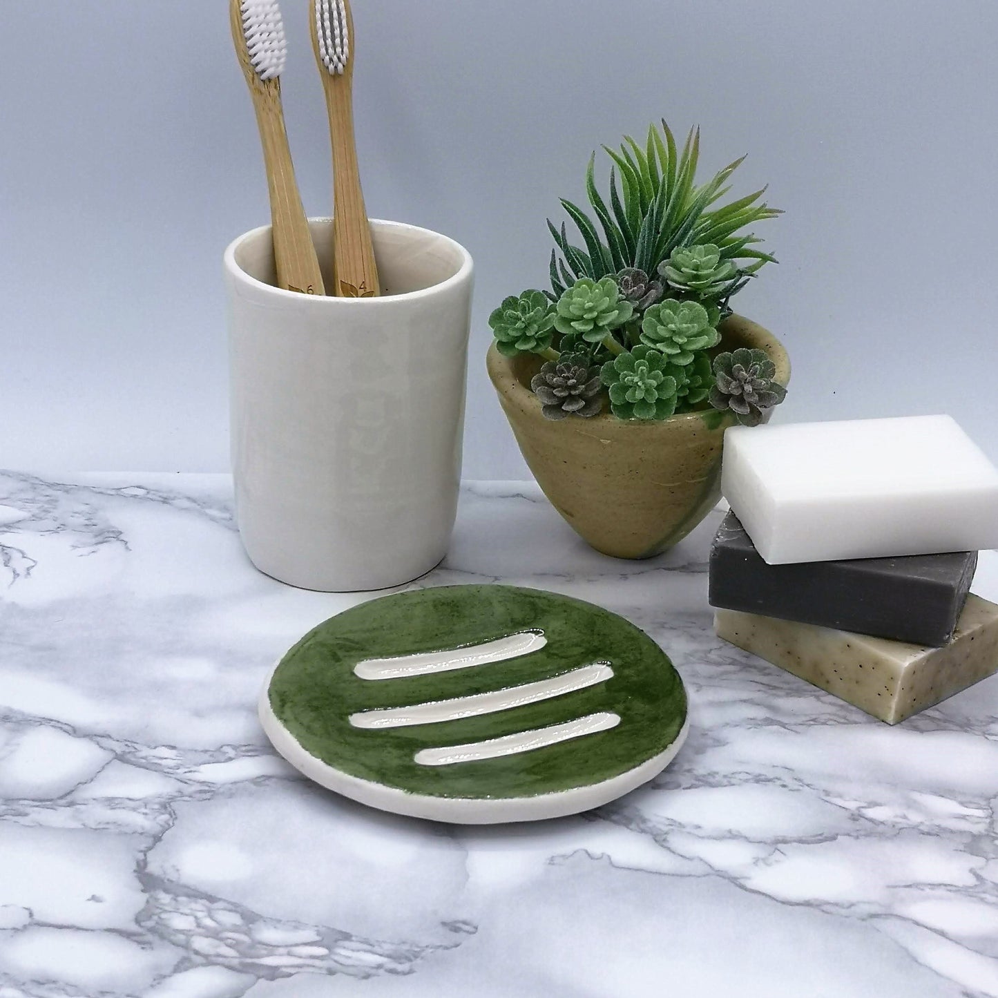 SOAP BAR HOLDER, Ceramic Soap Dish Soap Holder, Eco Friendly Bathroom Accessories, Zero waste Clay Soap Dish, Soap Tray, Soap Bar Holder - Ceramica Ana Rafael