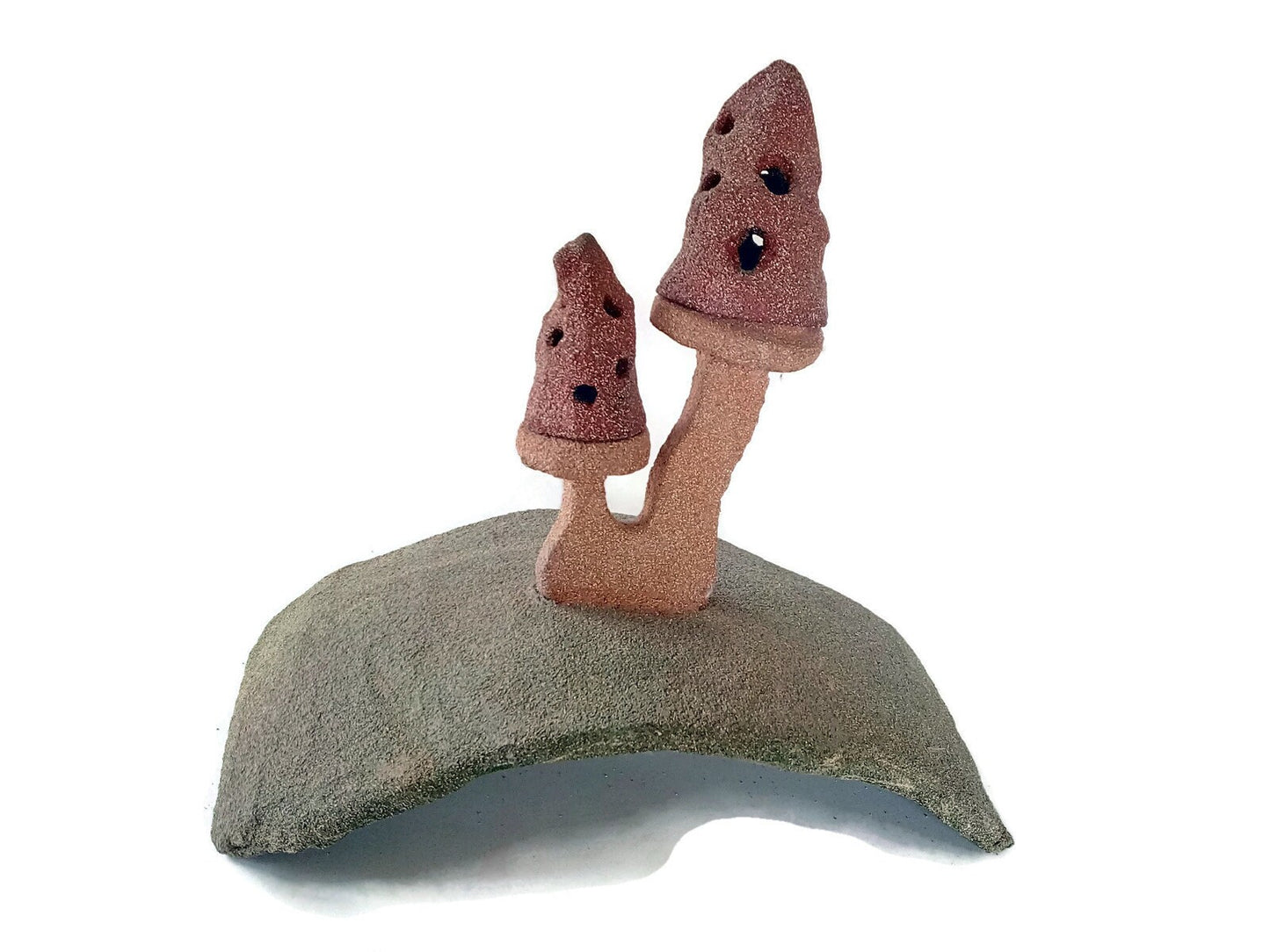 handmade ceramic mushroom sculpture, office desk accessories for men, Best Gifts For Him, mushroom lovers gift, abstract sculpture weird - Ceramica Ana Rafael