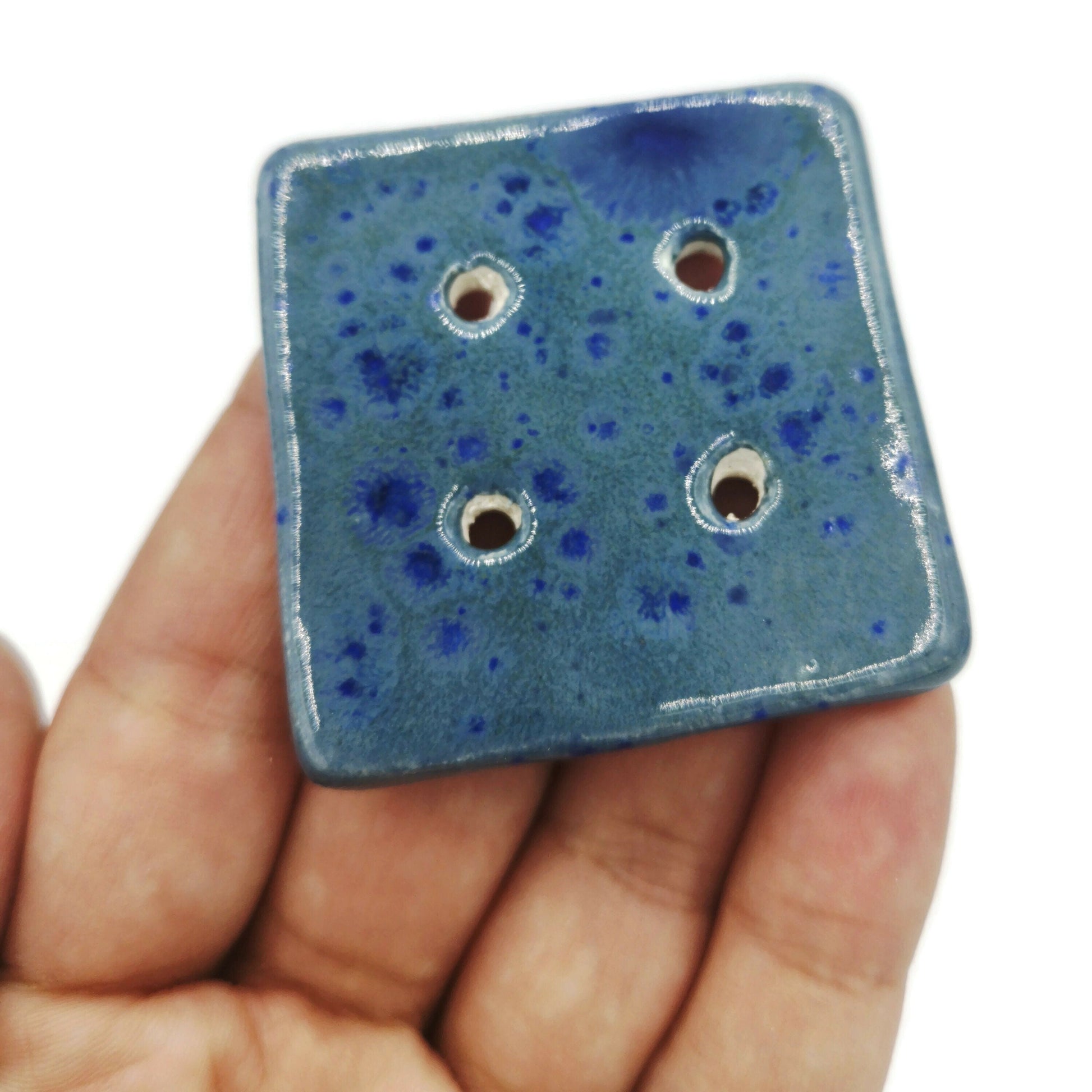 Large Square Buttons, Handmade Ceramic Button, Fancy Sewing Buttons Big, Oversized Flat Buttons Decorative For Jacket, Blouse Or Coat - Ceramica Ana Rafael