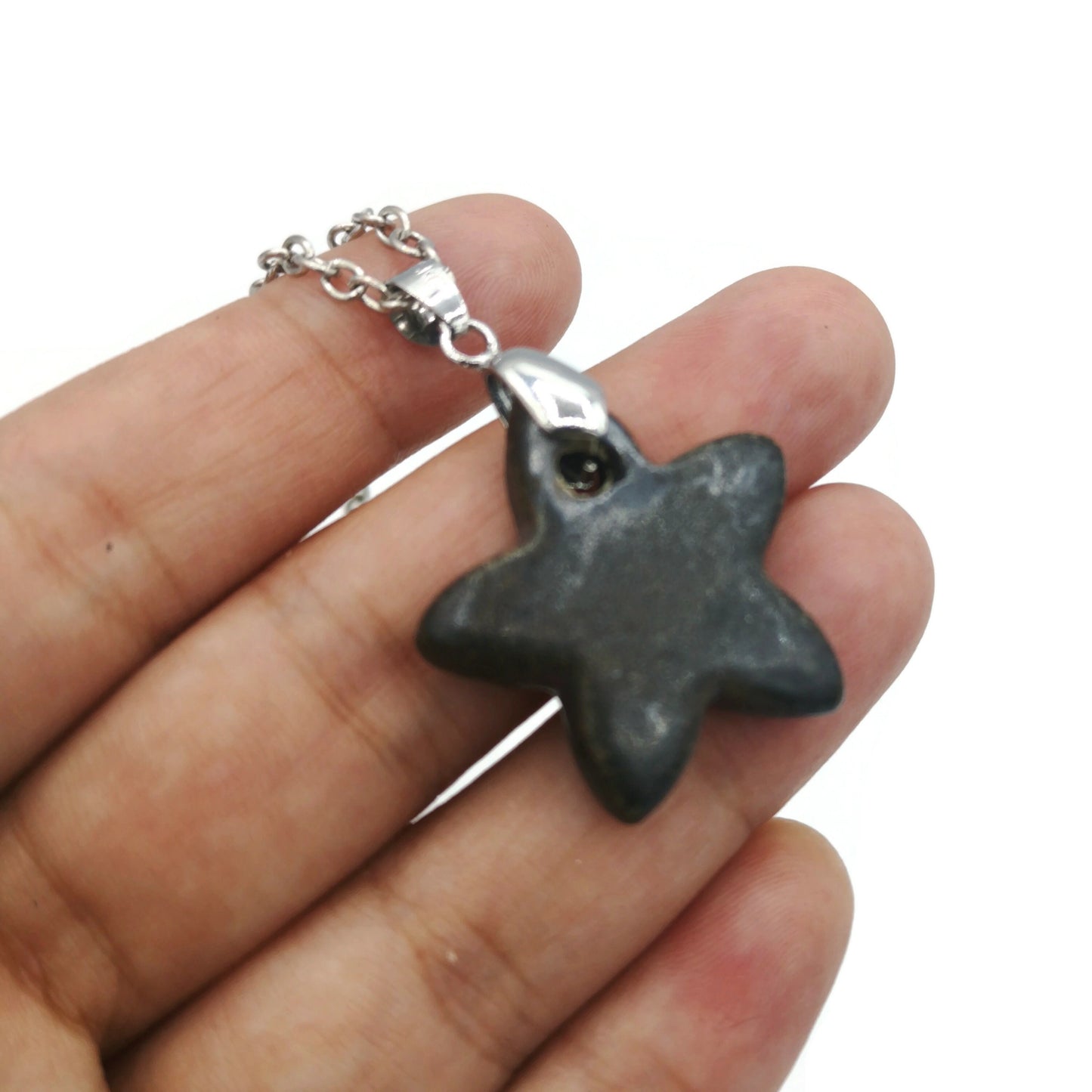 Goth Choker, Celestial Star Choker Custom Necklace Best Gifts For Her, Pendant Necklace For Men, Statement Necklace Mom Birthday Gift, - Ceramica Ana Rafael