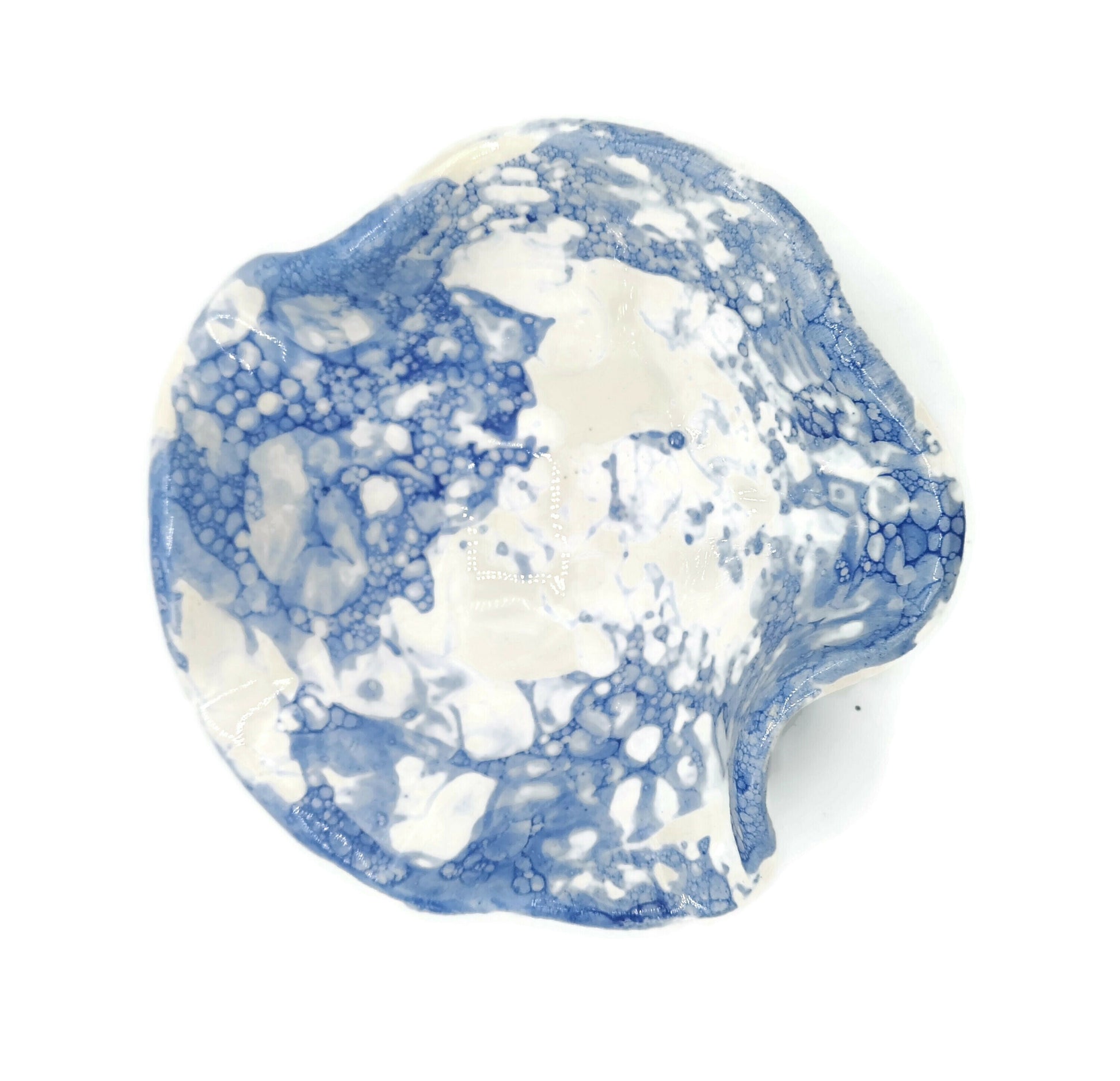 CERAMIC TRINKET DISH, Small Ceramic Bowl Irregular Shape, Clay Soap Dish For Soap Bar - Ceramica Ana Rafael